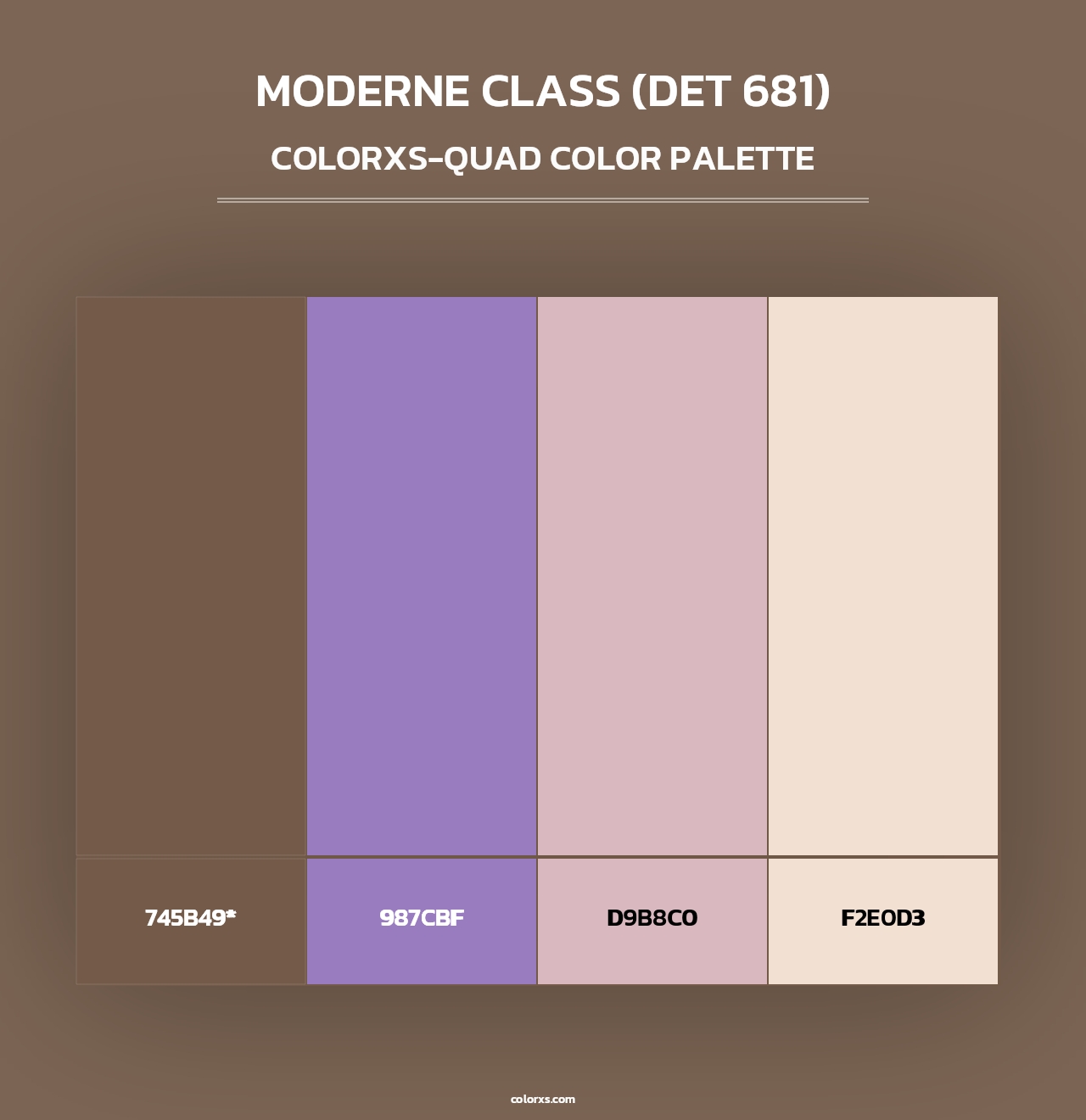 Moderne Class (DET 681) - Colorxs Quad Palette
