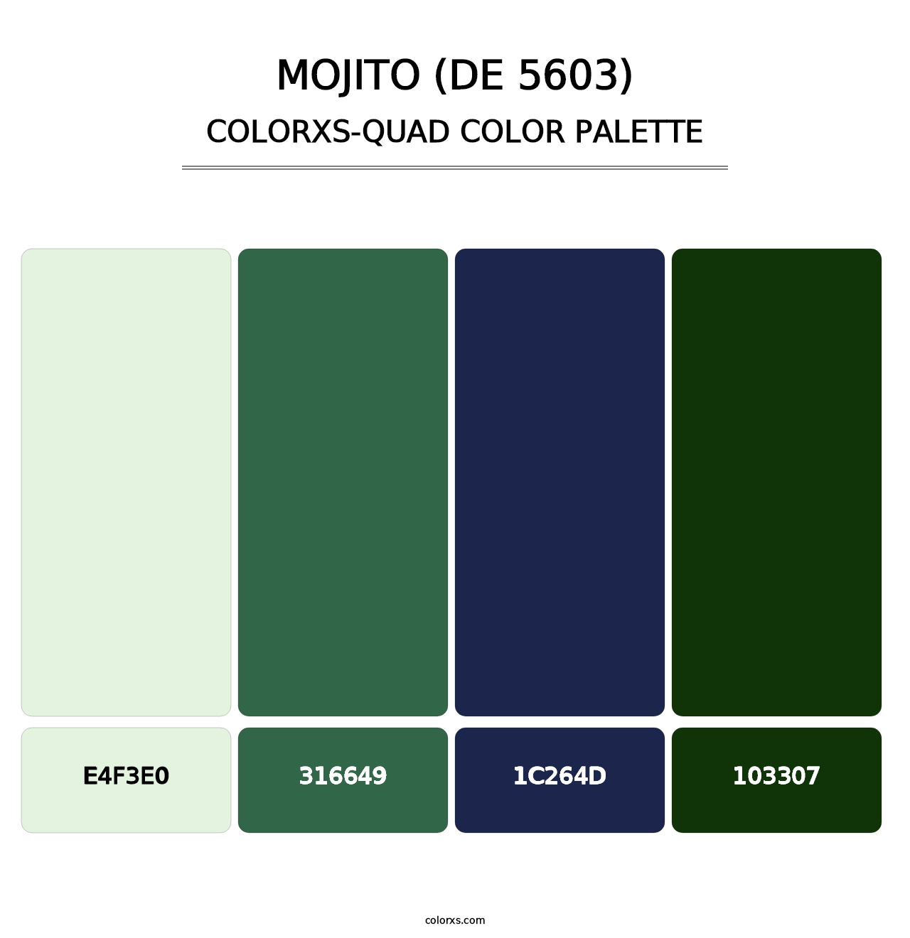 Mojito (DE 5603) - Colorxs Quad Palette