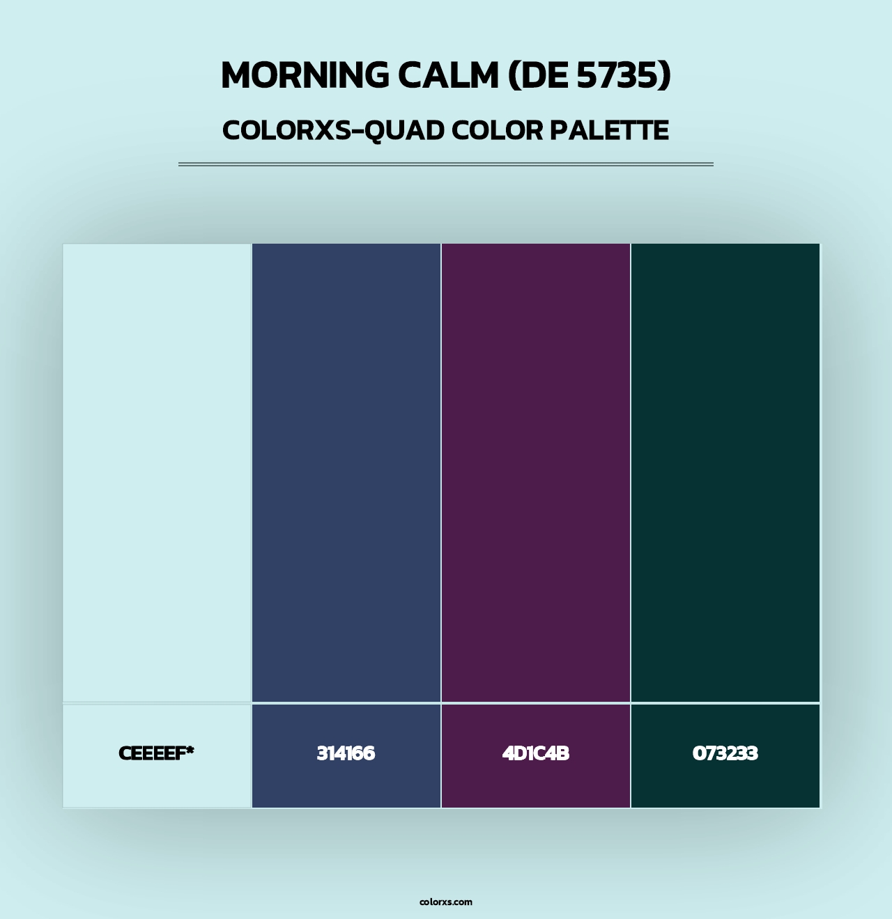 Morning Calm (DE 5735) - Colorxs Quad Palette