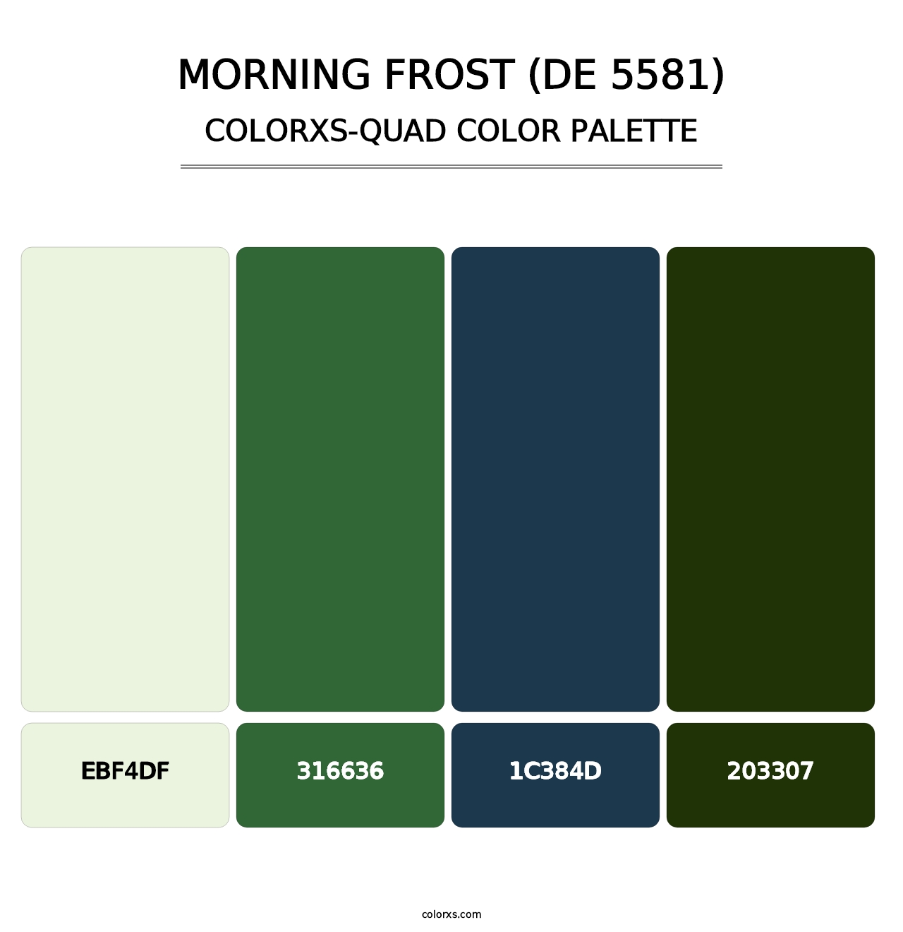 Morning Frost (DE 5581) - Colorxs Quad Palette