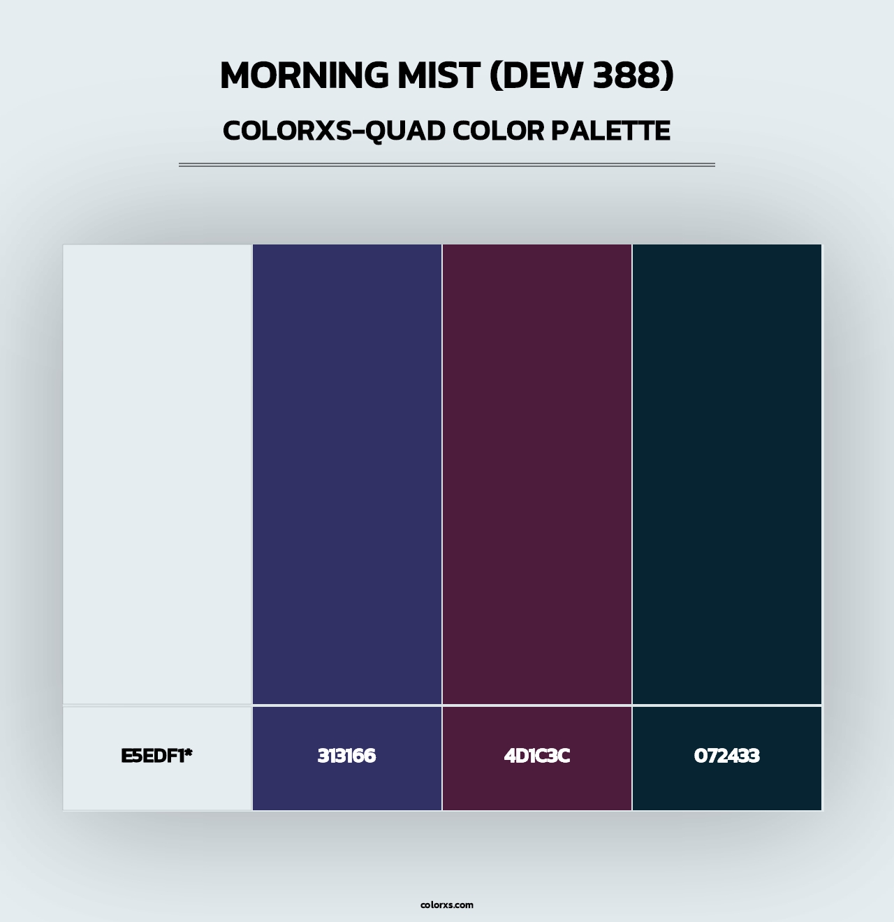 Morning Mist (DEW 388) - Colorxs Quad Palette