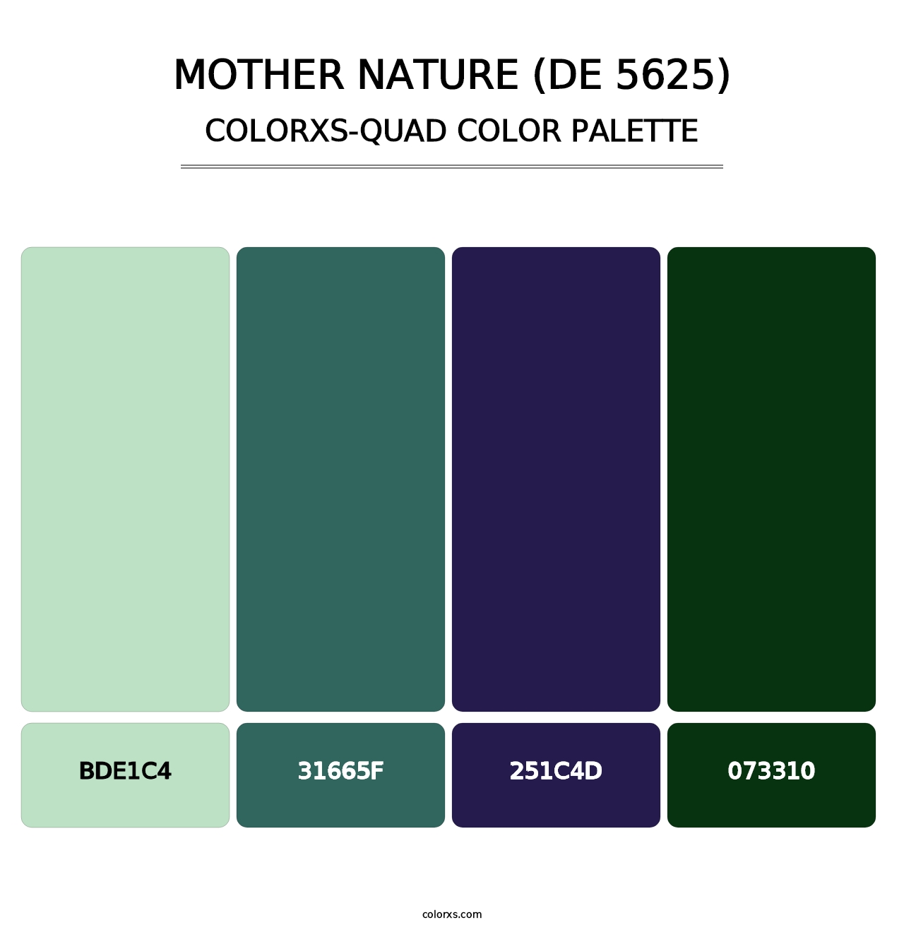 Mother Nature (DE 5625) - Colorxs Quad Palette