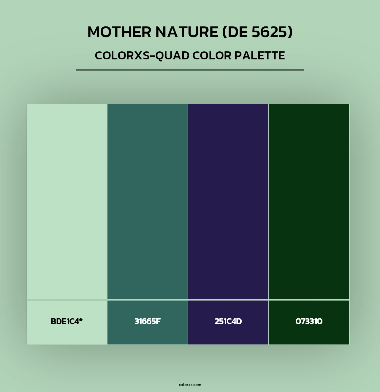 Mother Nature (DE 5625) - Colorxs Quad Palette