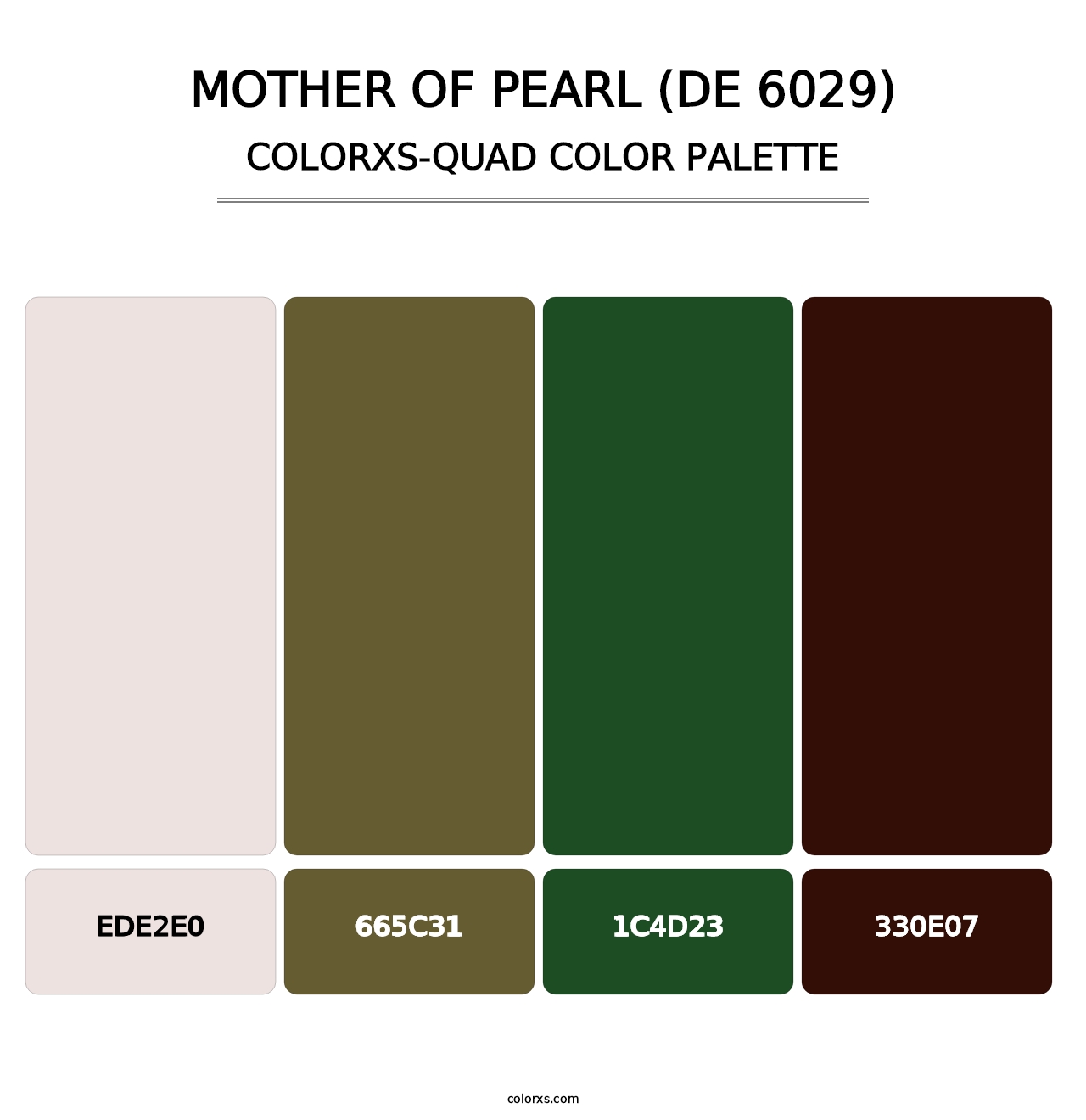 Mother of Pearl (DE 6029) - Colorxs Quad Palette