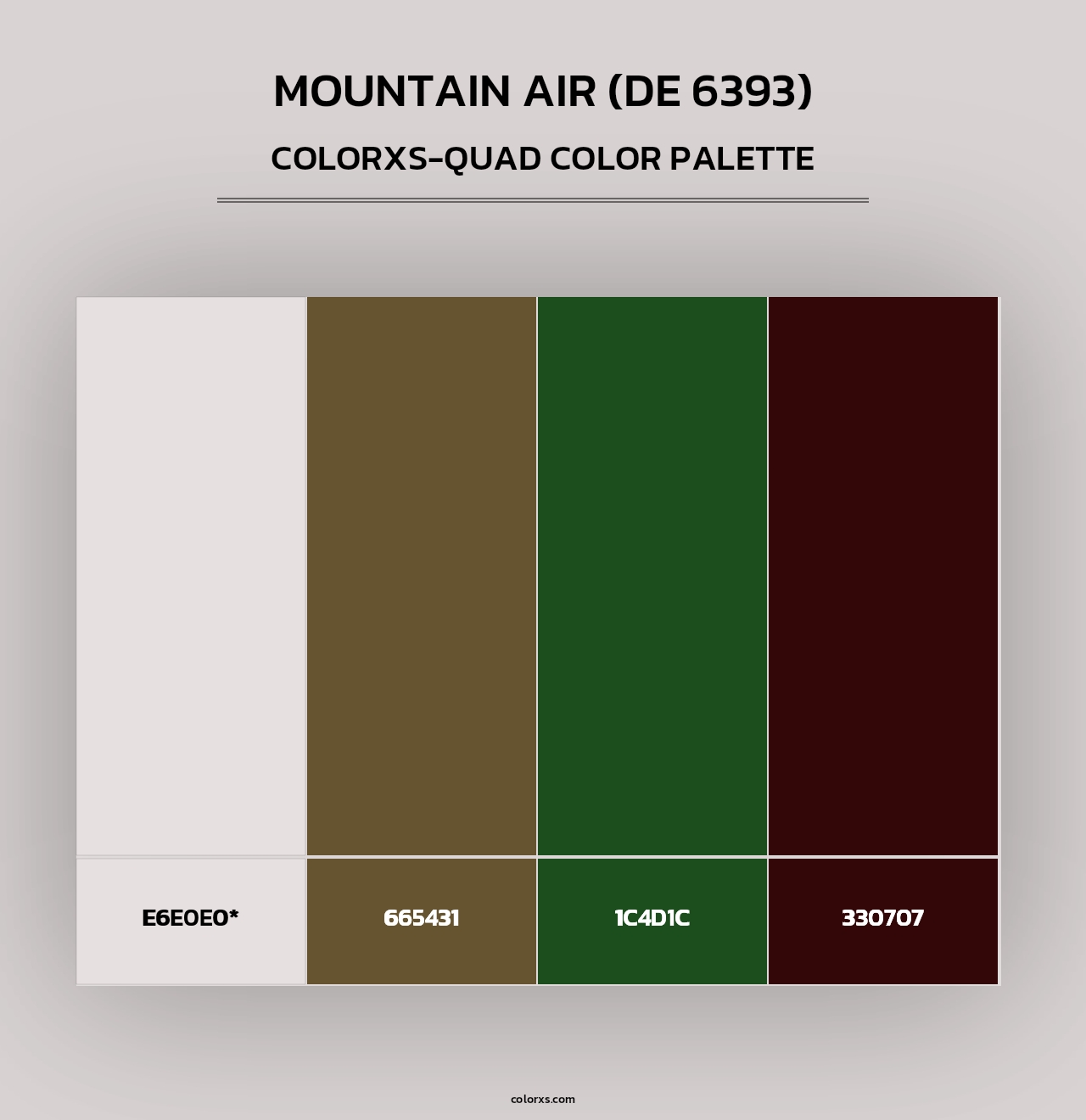 Mountain Air (DE 6393) - Colorxs Quad Palette