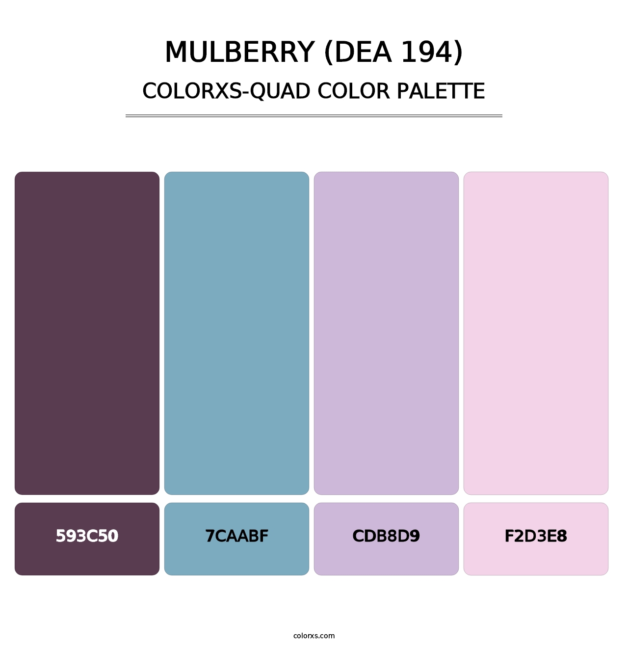 Mulberry (DEA 194) - Colorxs Quad Palette