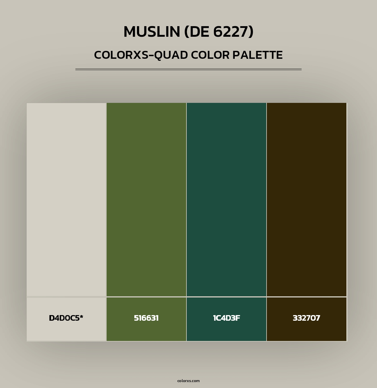 Muslin (DE 6227) - Colorxs Quad Palette