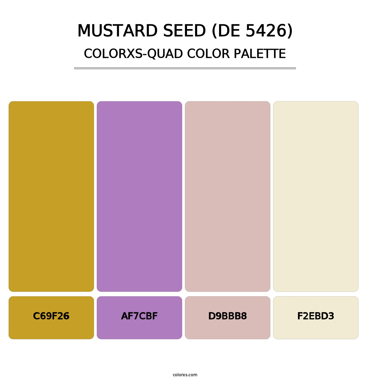 Mustard Seed (DE 5426) - Colorxs Quad Palette