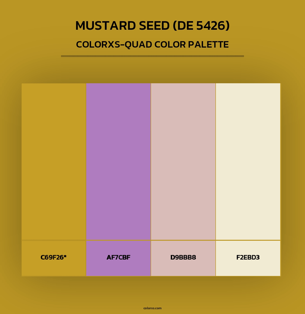 Mustard Seed (DE 5426) - Colorxs Quad Palette