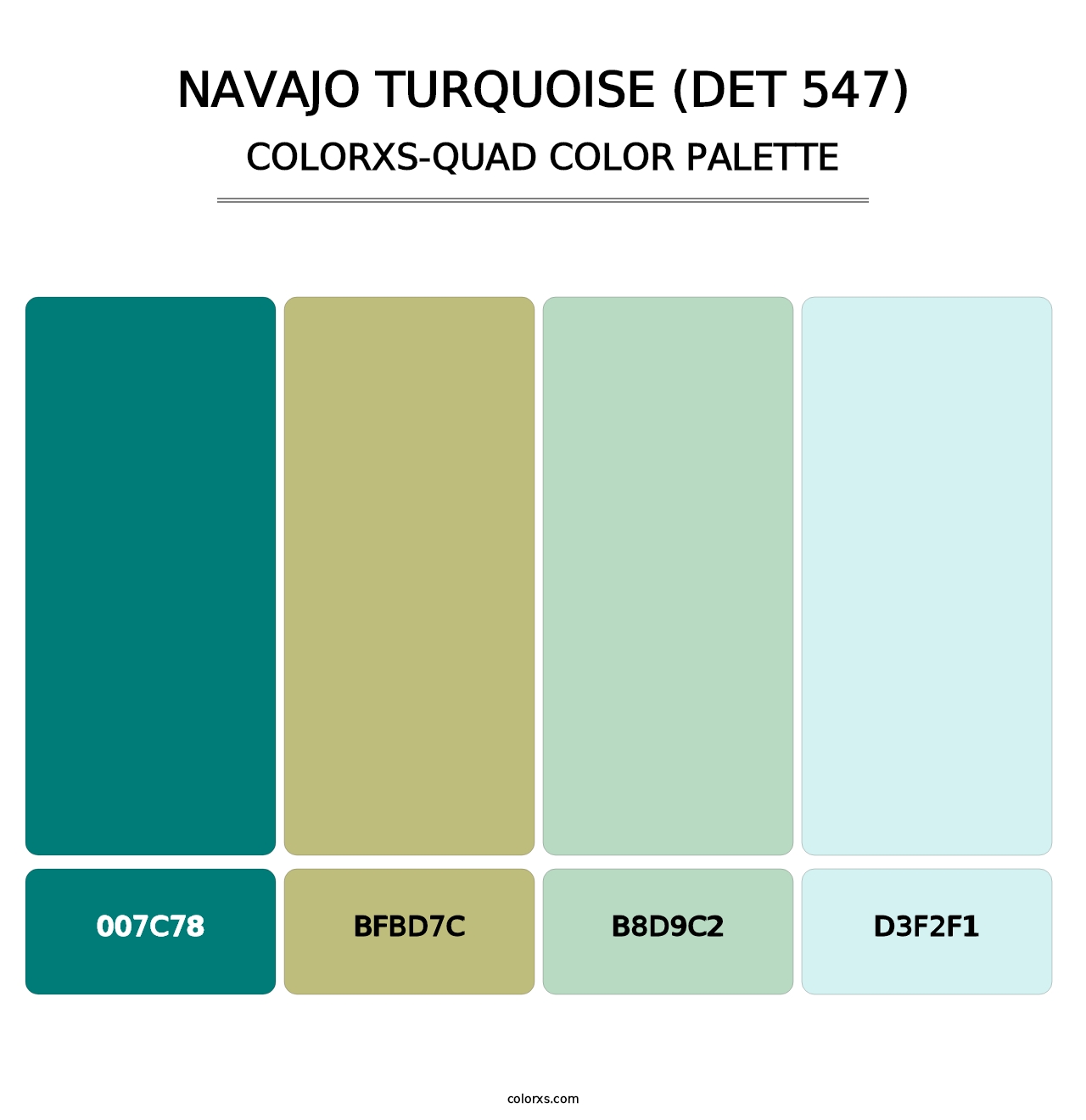 Navajo Turquoise (DET 547) - Colorxs Quad Palette