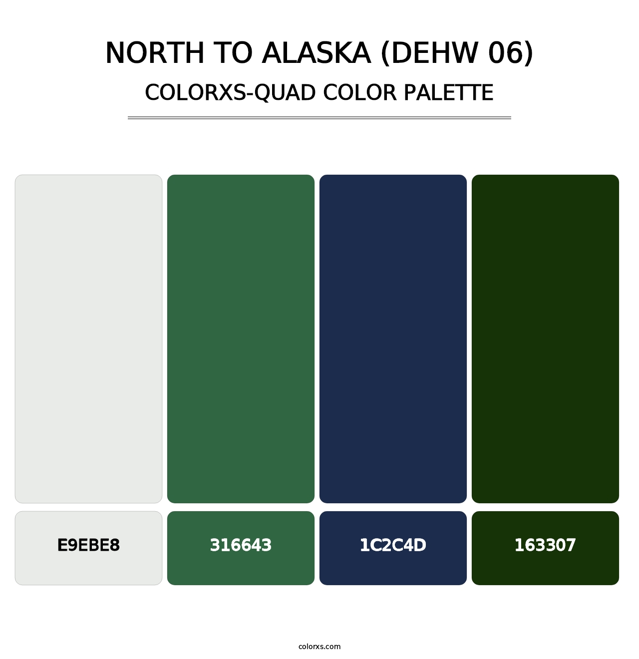 North To Alaska (DEHW 06) - Colorxs Quad Palette
