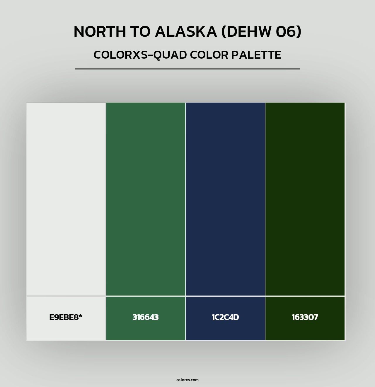 North To Alaska (DEHW 06) - Colorxs Quad Palette