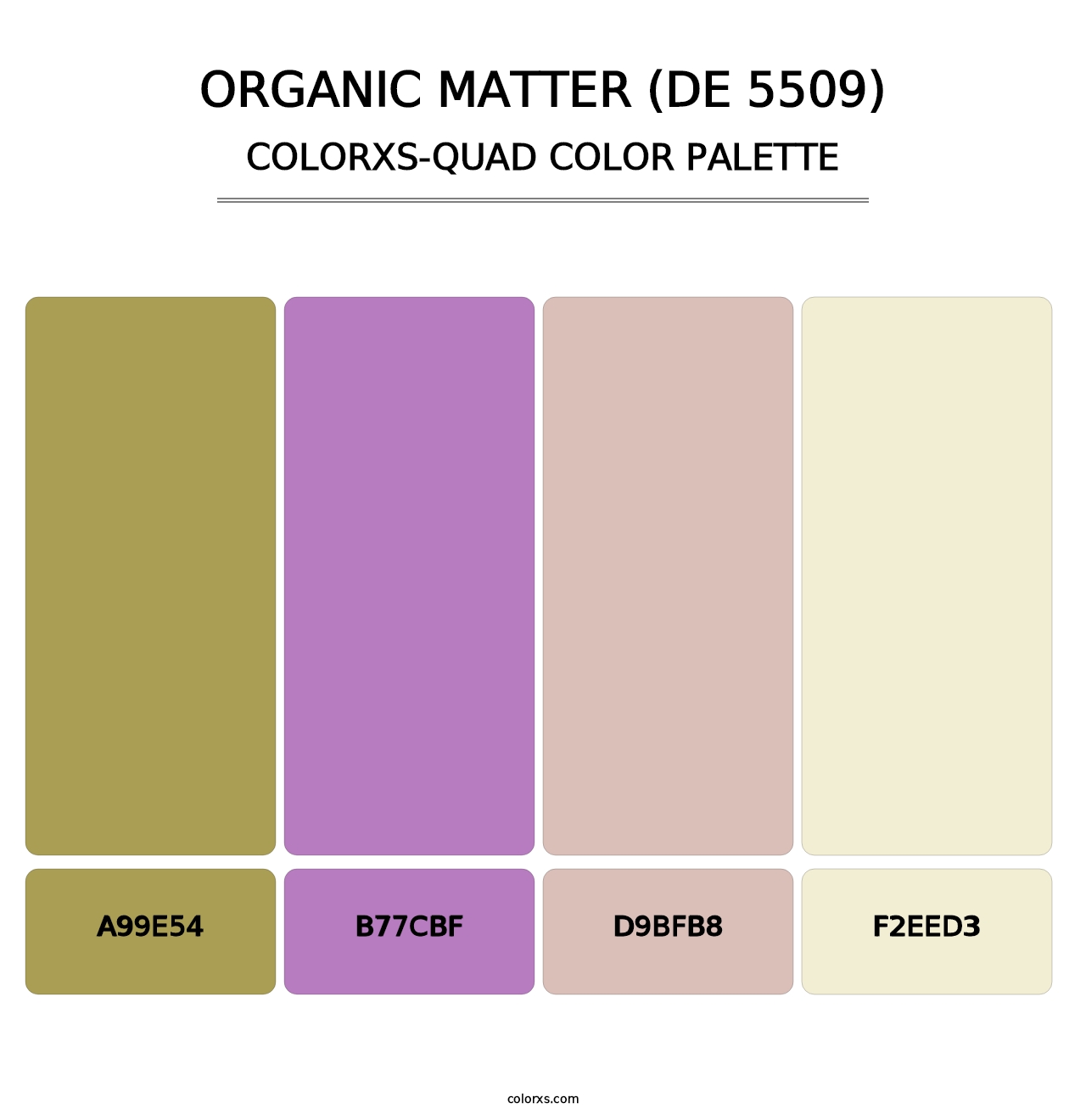 Organic Matter (DE 5509) - Colorxs Quad Palette