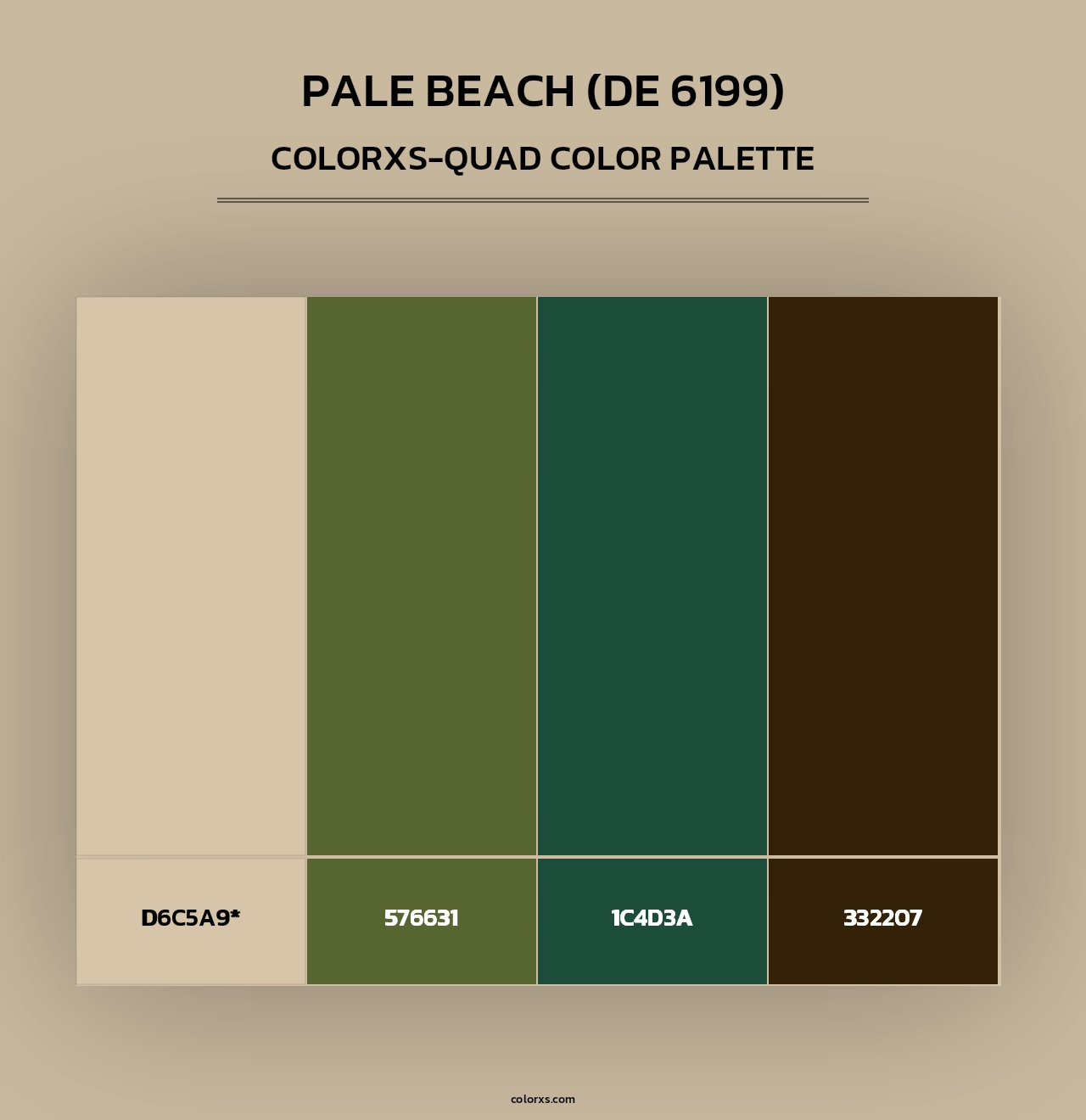 Pale Beach (DE 6199) - Colorxs Quad Palette