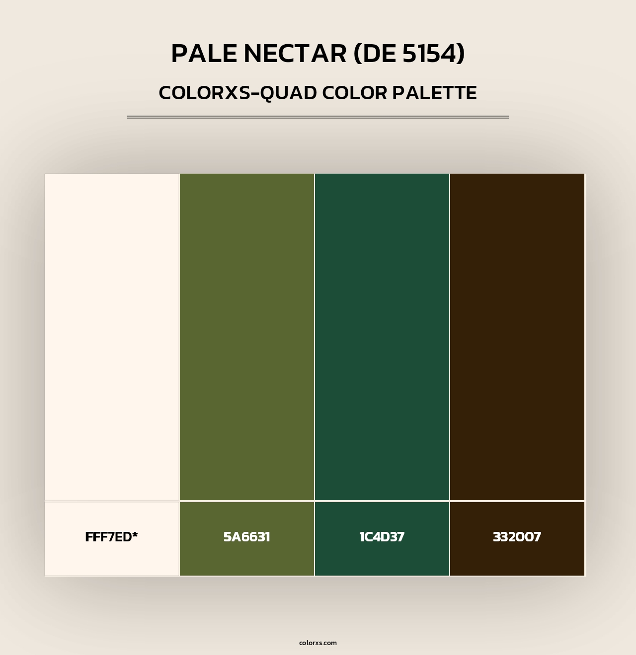 Pale Nectar (DE 5154) - Colorxs Quad Palette