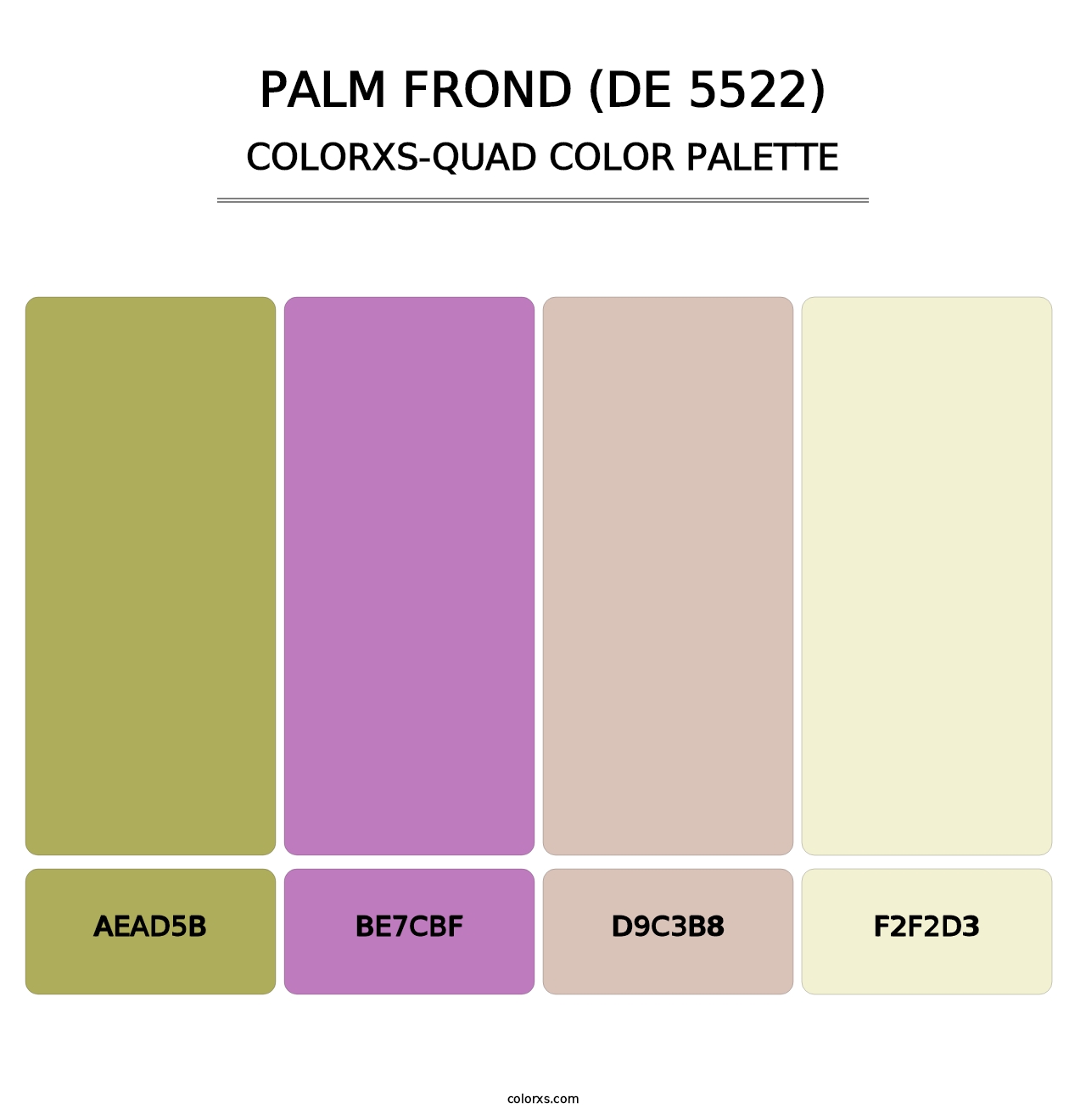 Palm Frond (DE 5522) - Colorxs Quad Palette