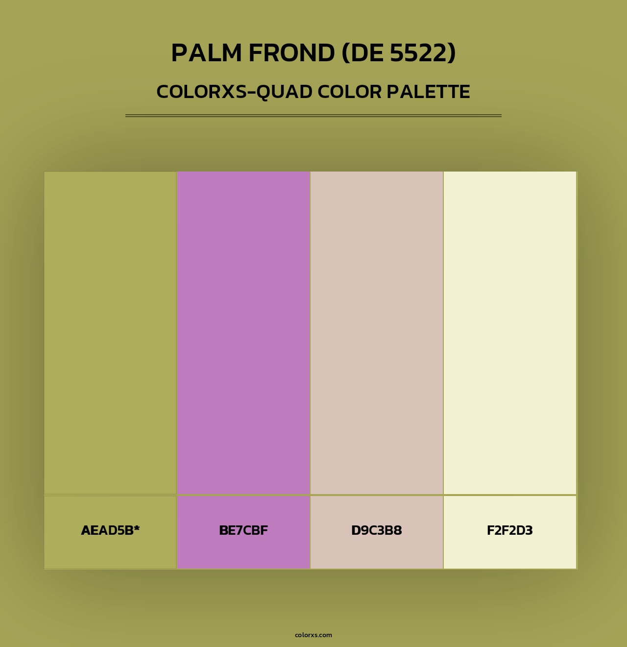 Palm Frond (DE 5522) - Colorxs Quad Palette