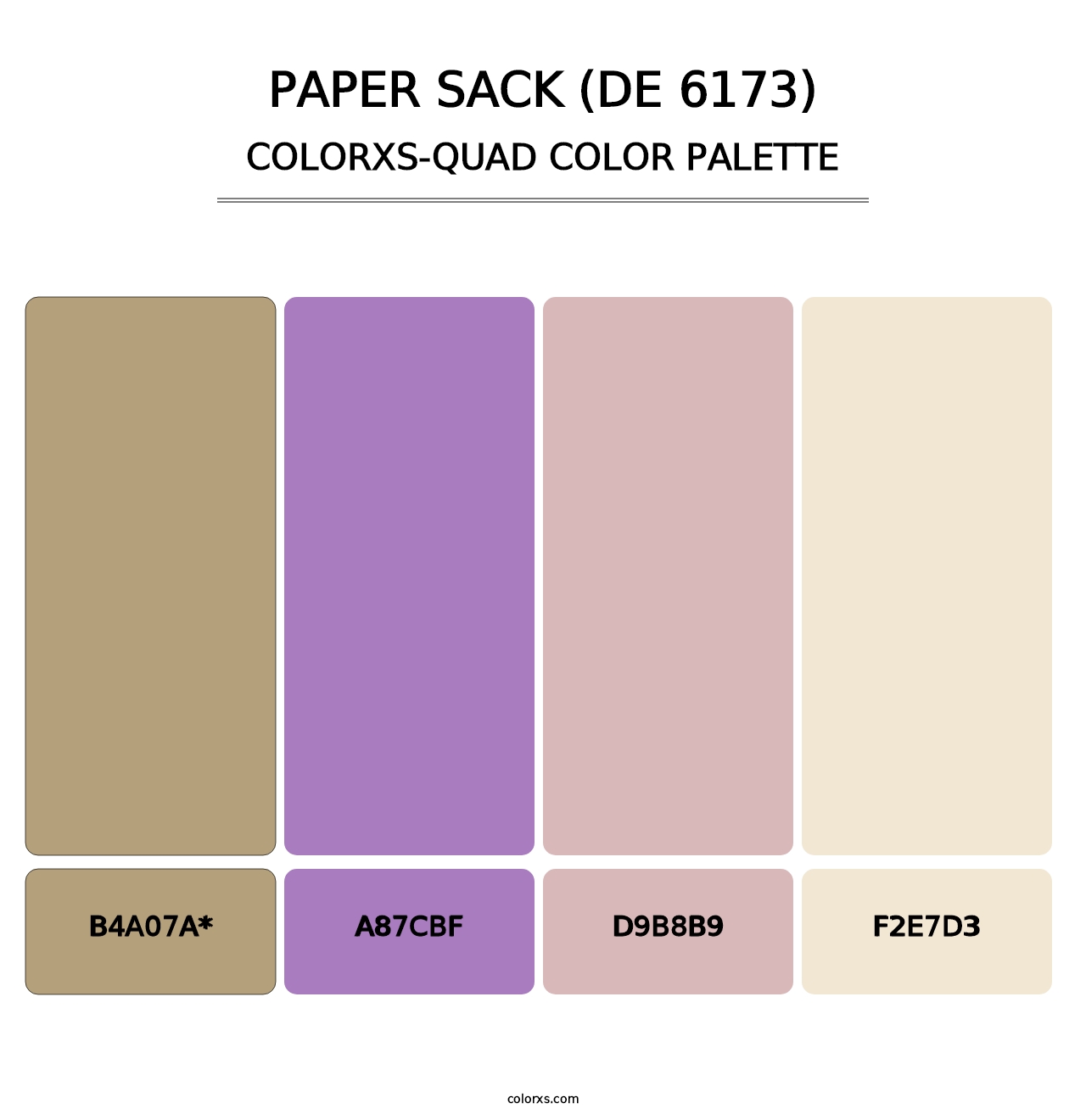 Paper Sack (DE 6173) - Colorxs Quad Palette