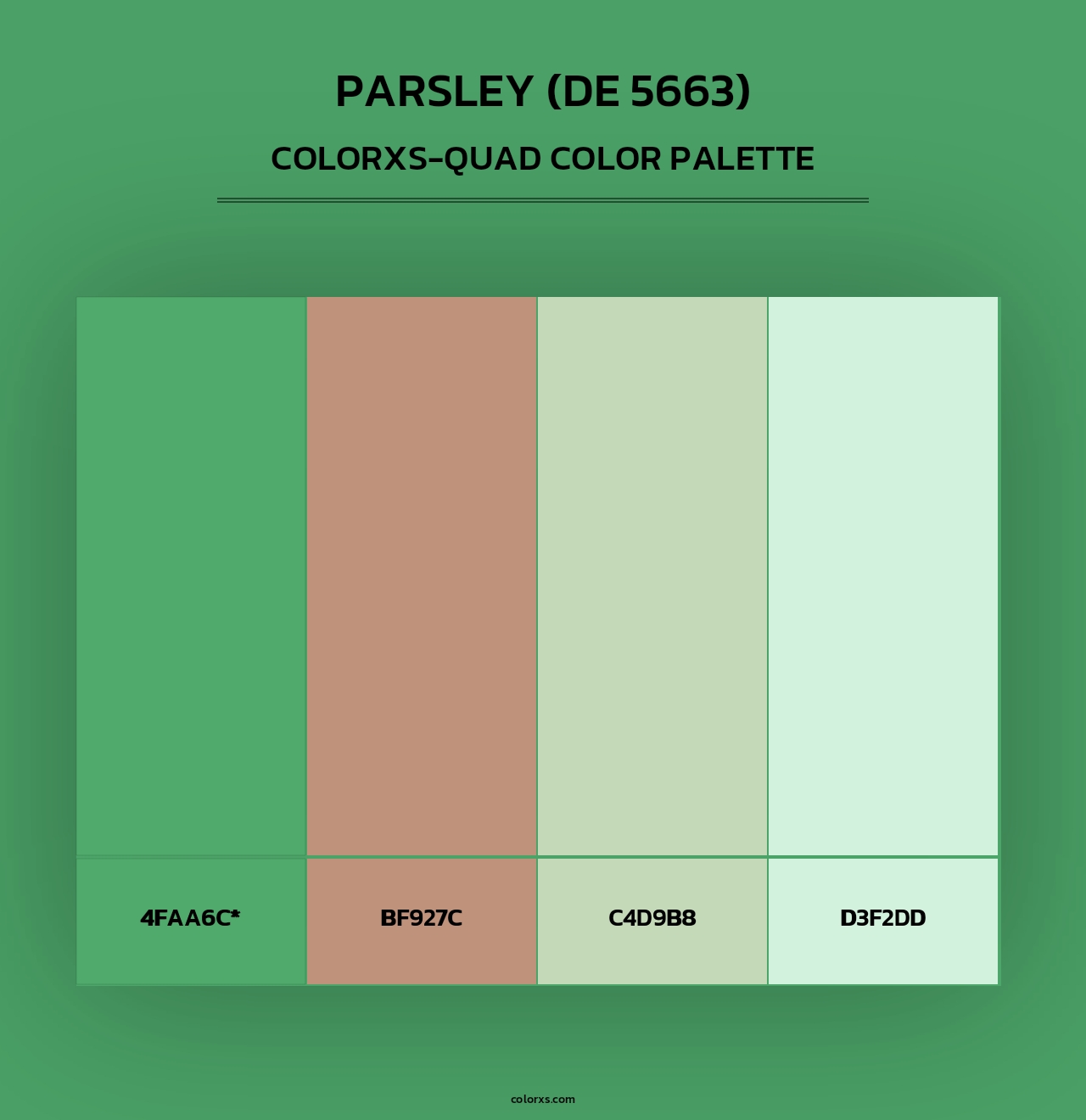 Parsley (DE 5663) - Colorxs Quad Palette