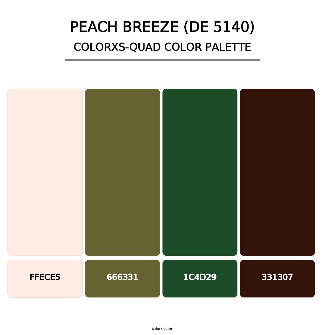Peach Breeze (DE 5140) - Colorxs Quad Palette