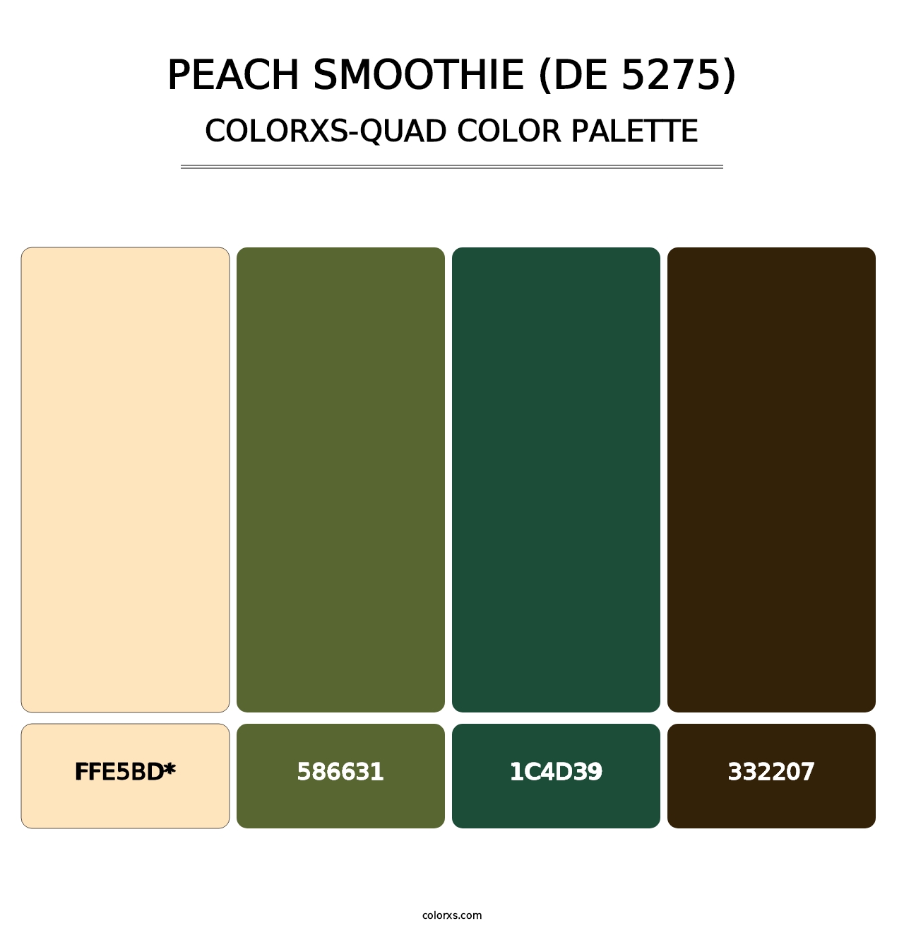 Peach Smoothie (DE 5275) - Colorxs Quad Palette