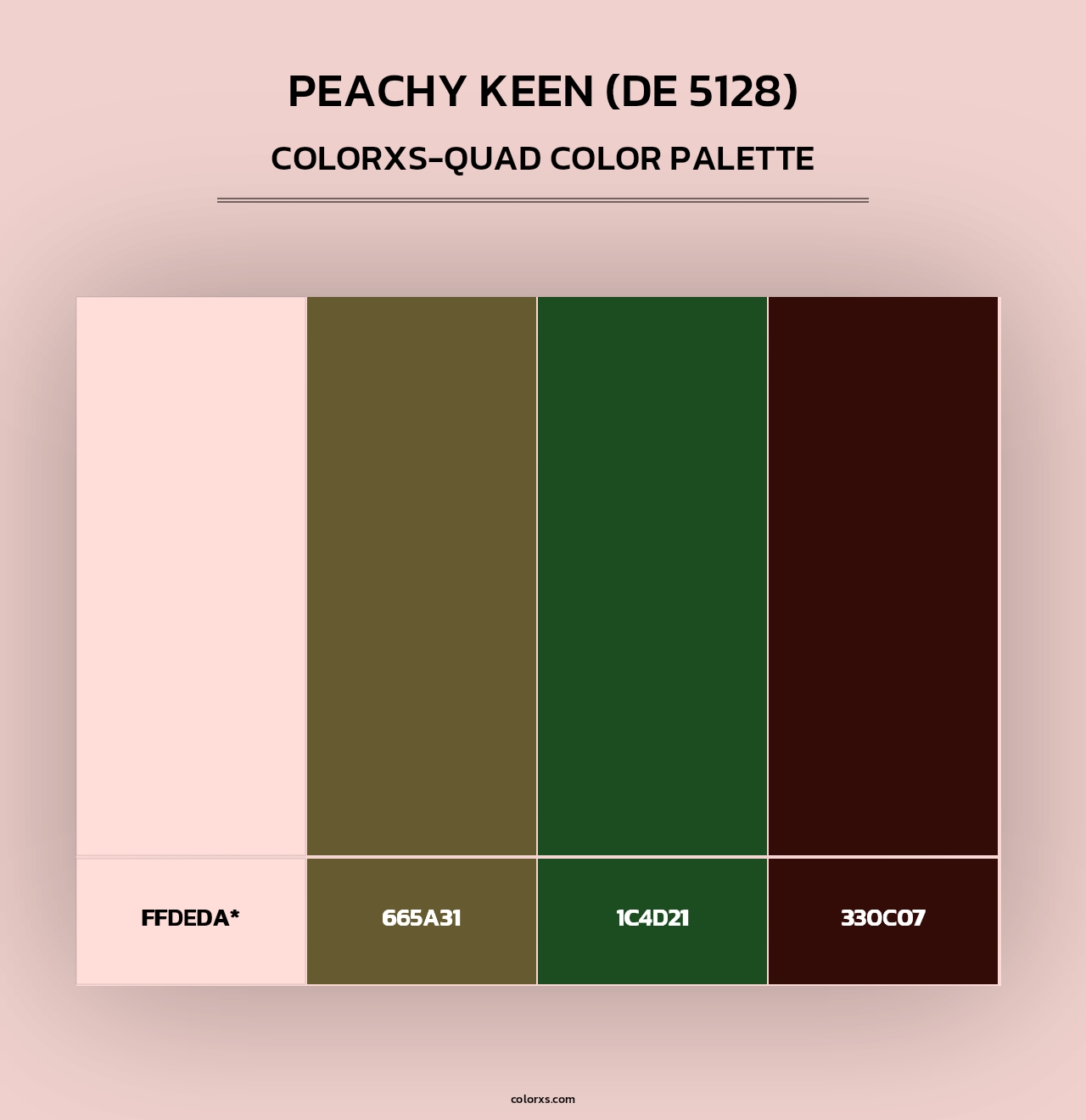 Peachy Keen (DE 5128) - Colorxs Quad Palette