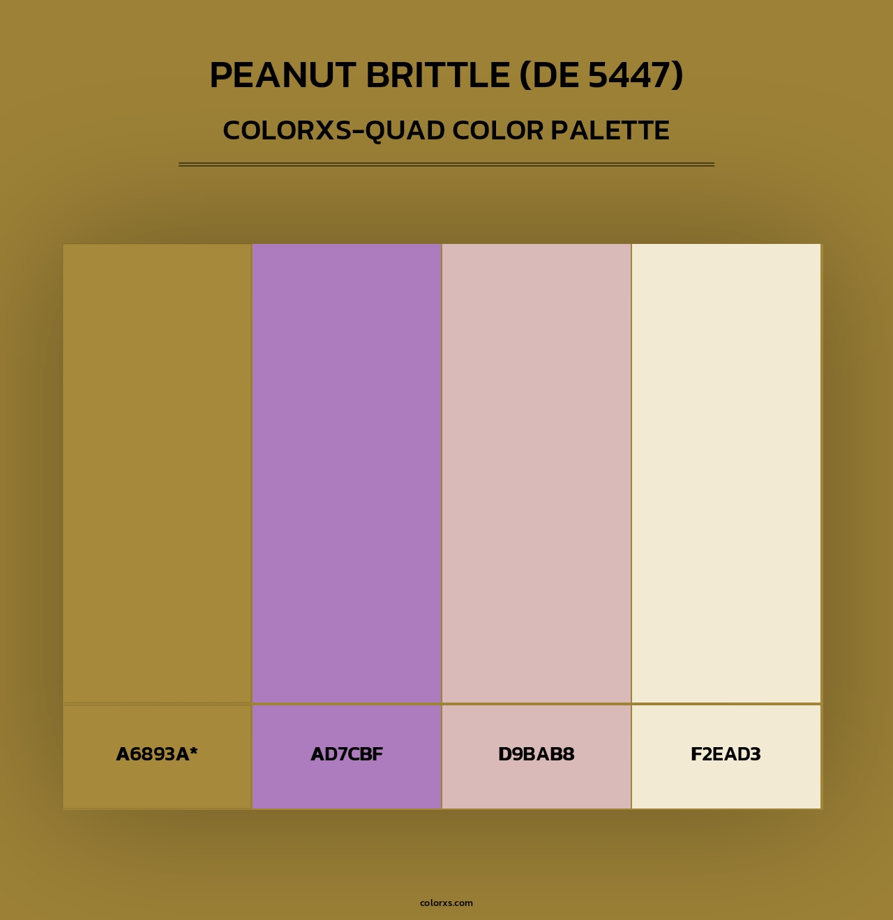 Peanut Brittle (DE 5447) - Colorxs Quad Palette