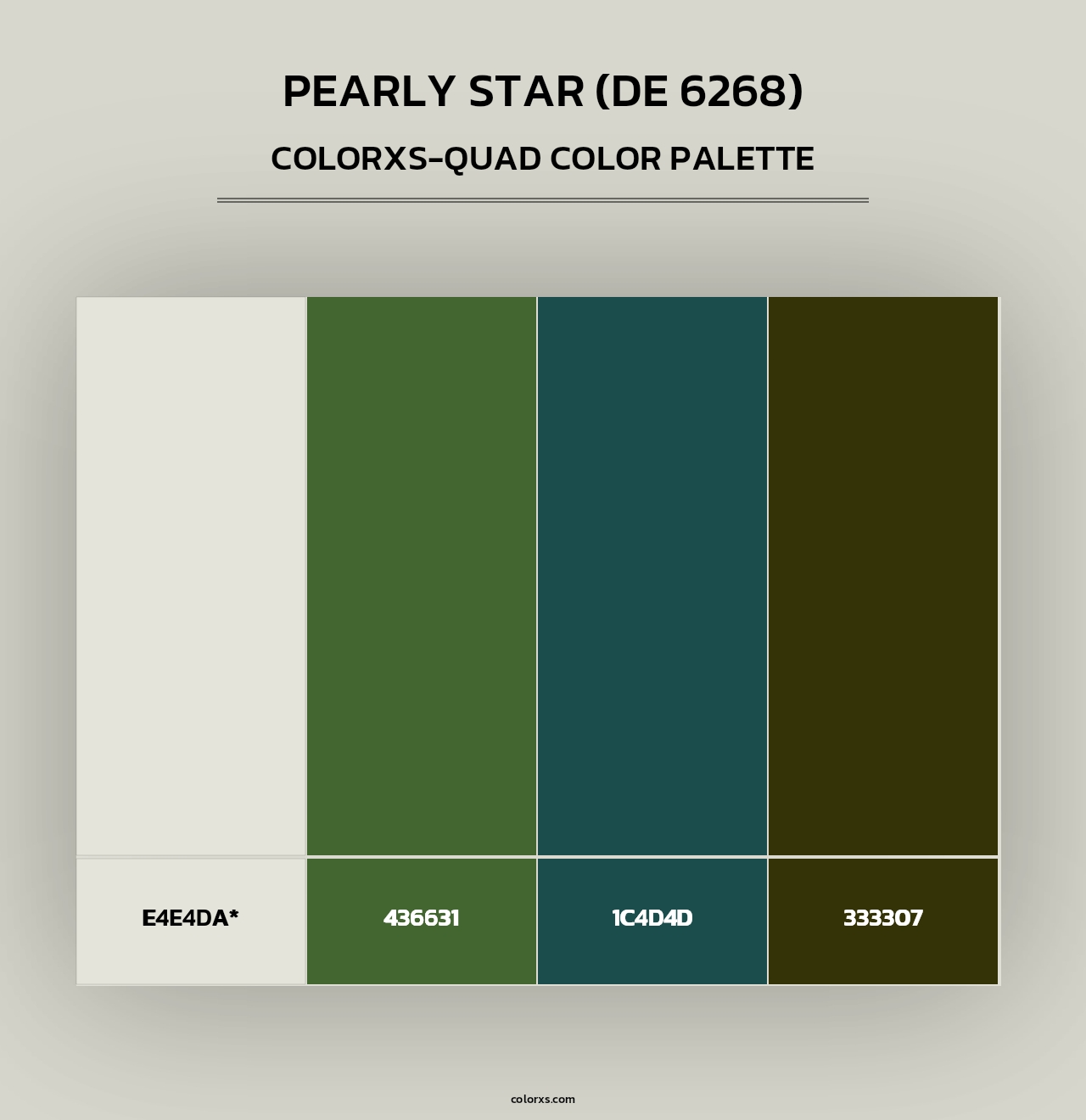 Pearly Star (DE 6268) - Colorxs Quad Palette
