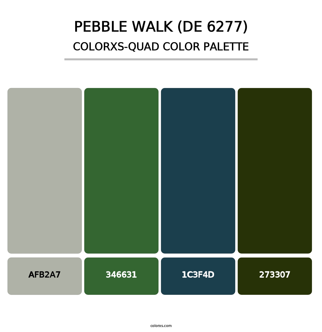 Pebble Walk (DE 6277) - Colorxs Quad Palette