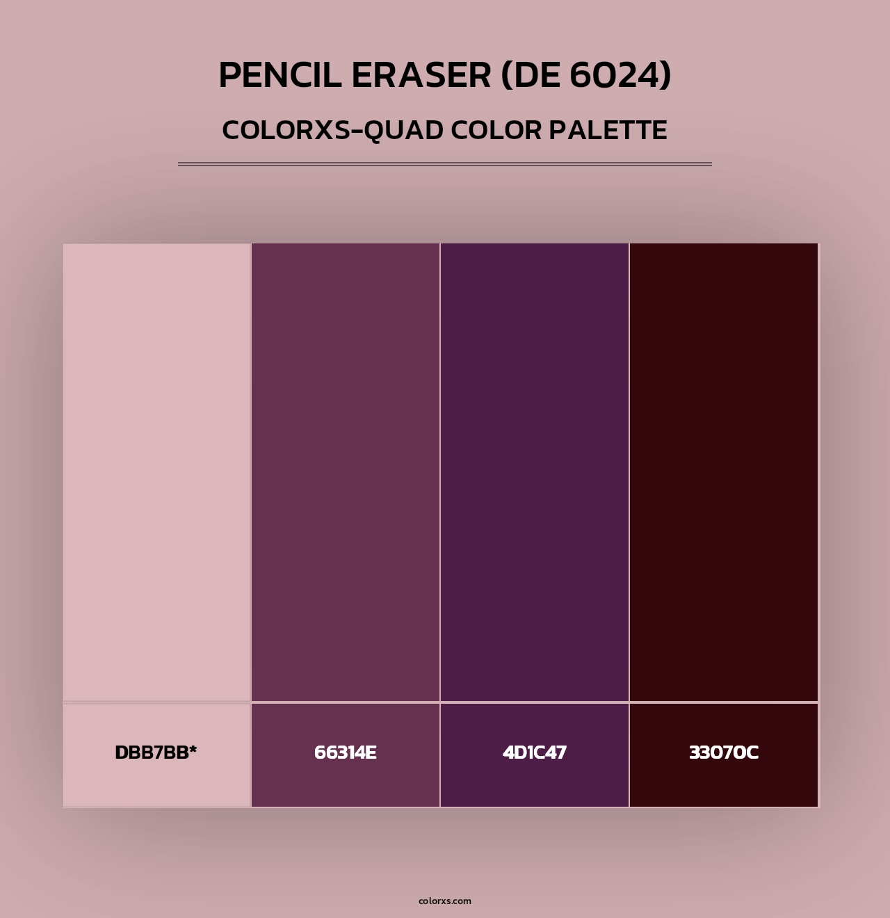 Pencil Eraser (DE 6024) - Colorxs Quad Palette