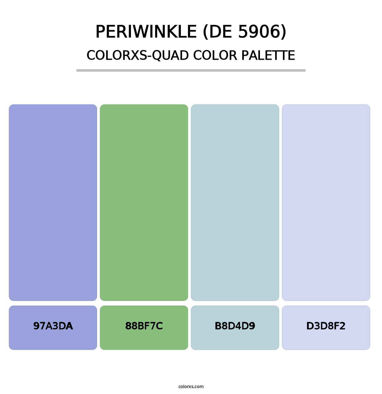 Periwinkle (DE 5906) - Colorxs Quad Palette