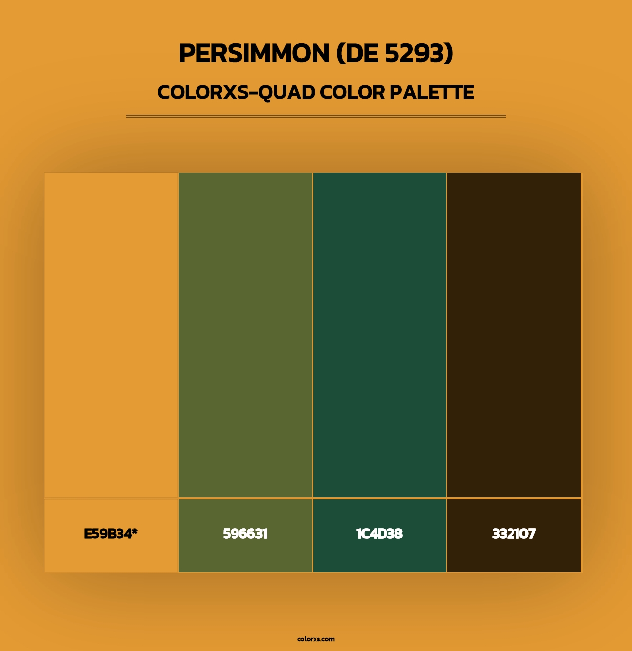 Persimmon (DE 5293) - Colorxs Quad Palette