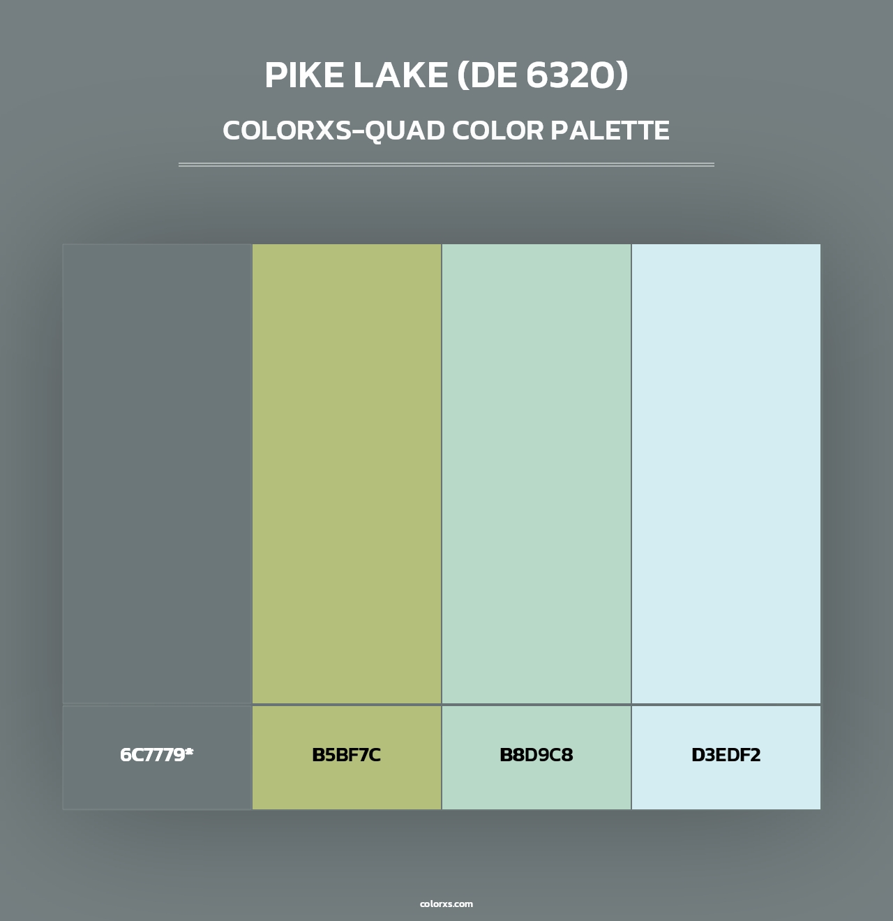 Pike Lake (DE 6320) - Colorxs Quad Palette