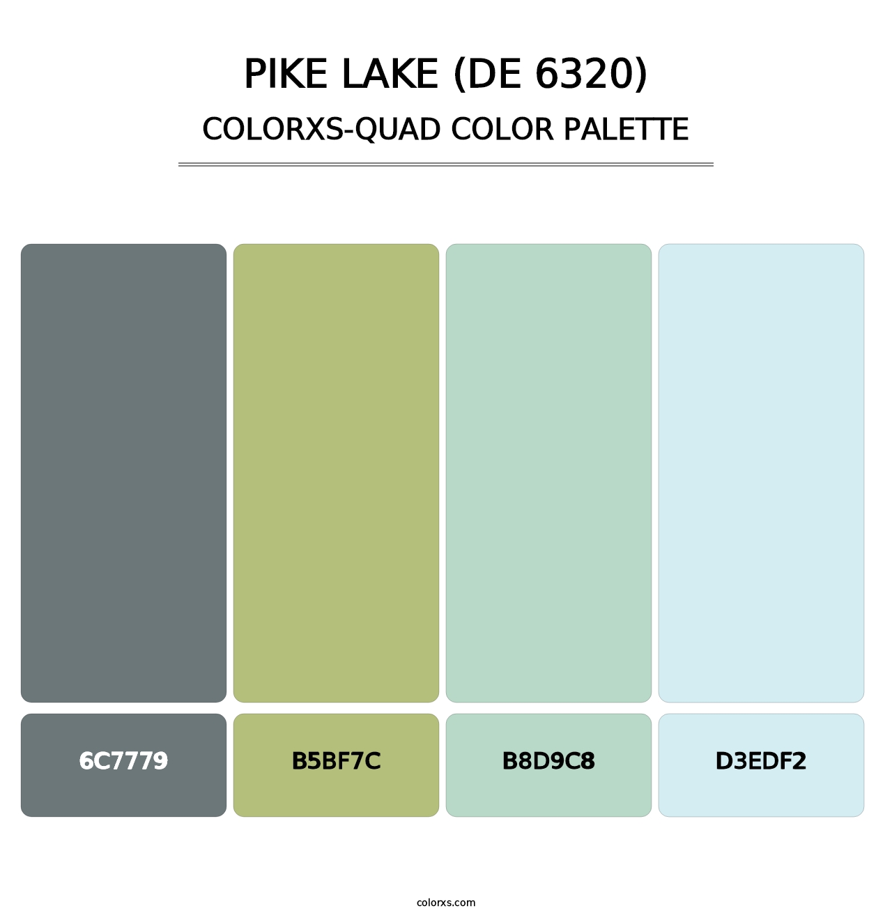 Pike Lake (DE 6320) - Colorxs Quad Palette
