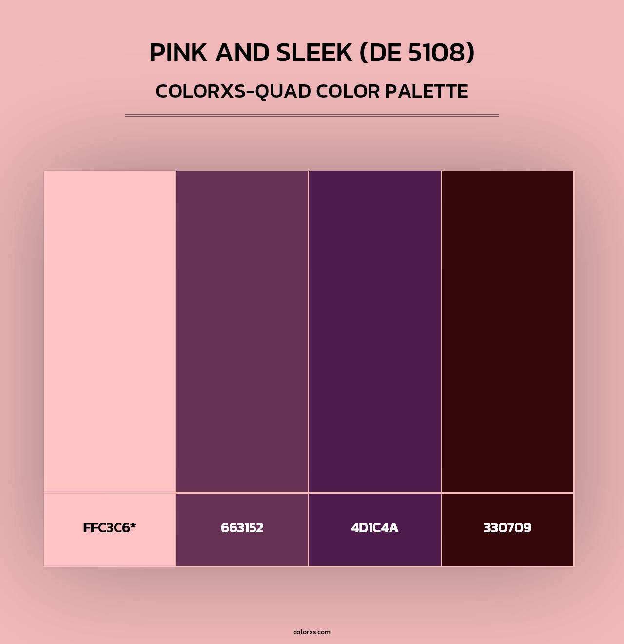 Pink and Sleek (DE 5108) - Colorxs Quad Palette