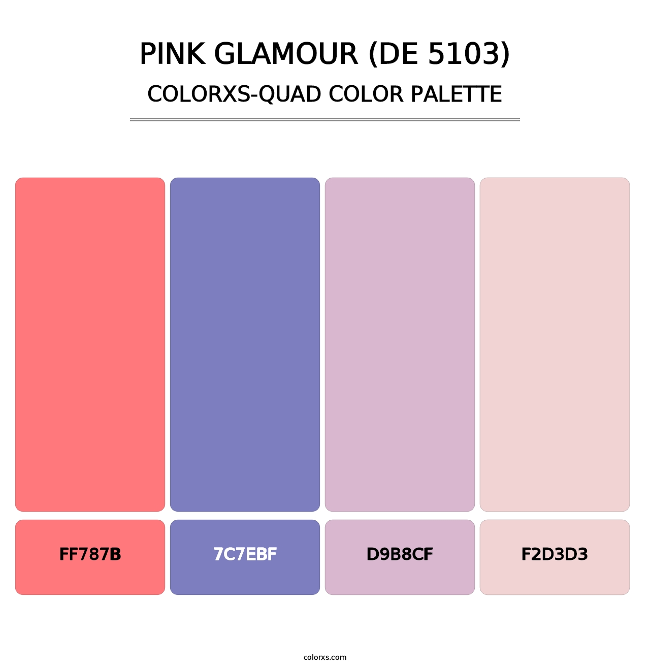 Pink Glamour (DE 5103) - Colorxs Quad Palette