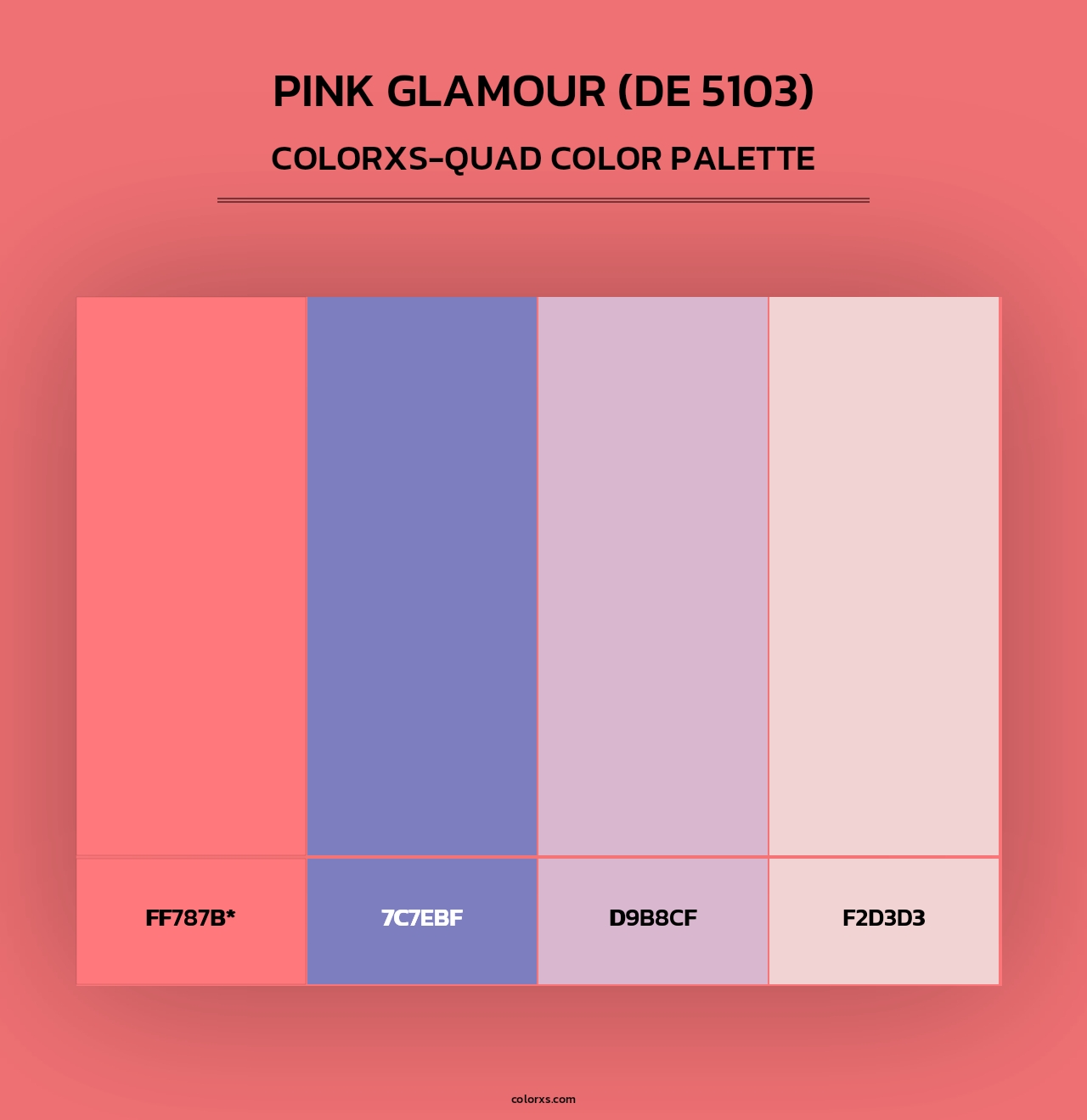 Pink Glamour (DE 5103) - Colorxs Quad Palette