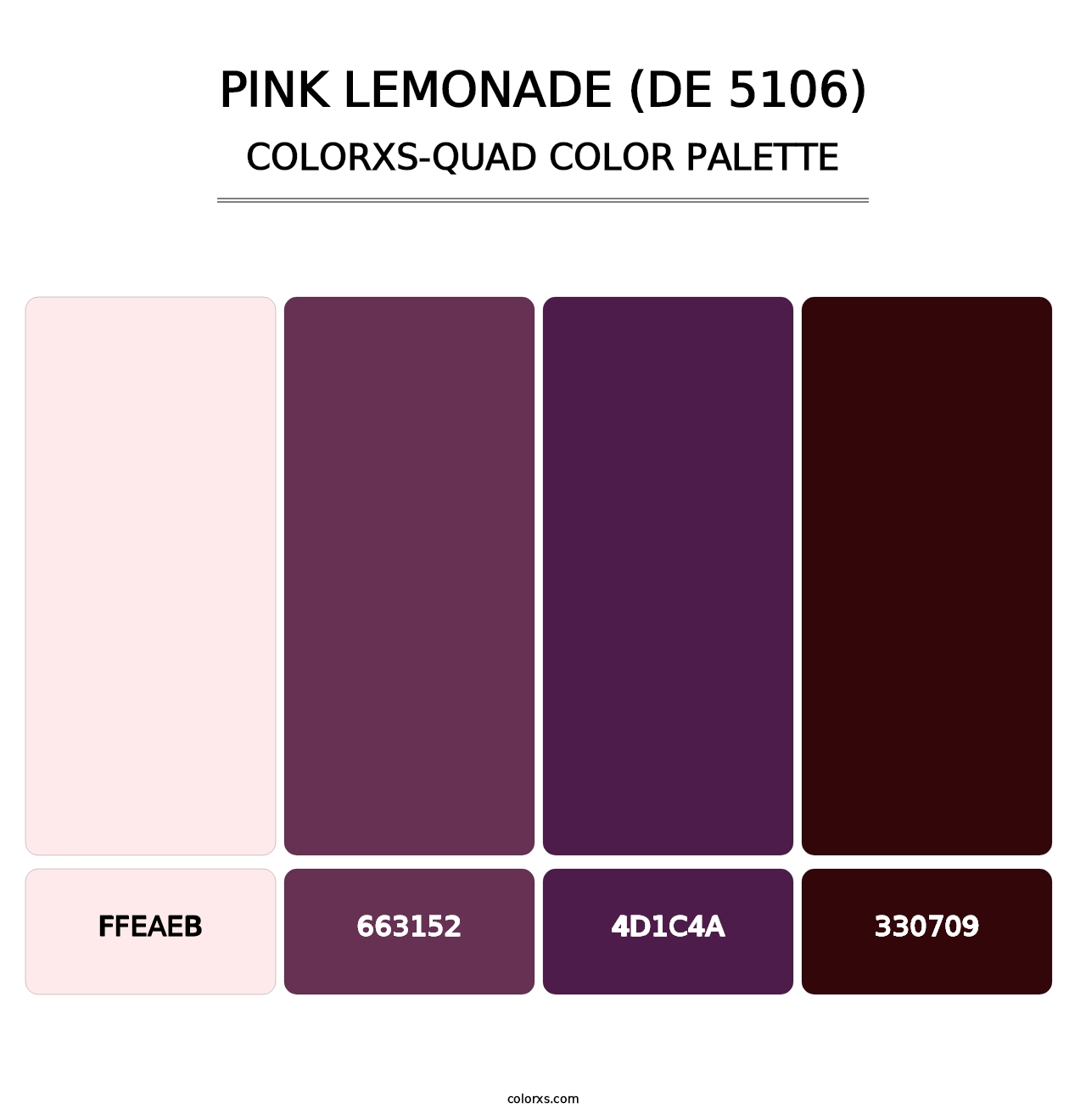 Pink Lemonade (DE 5106) - Colorxs Quad Palette