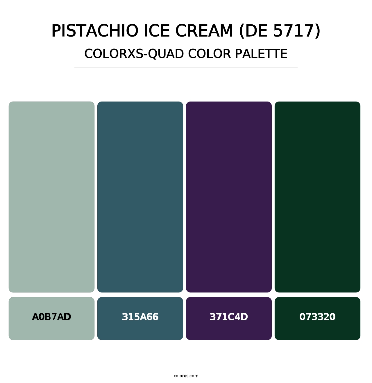 Pistachio Ice Cream (DE 5717) - Colorxs Quad Palette