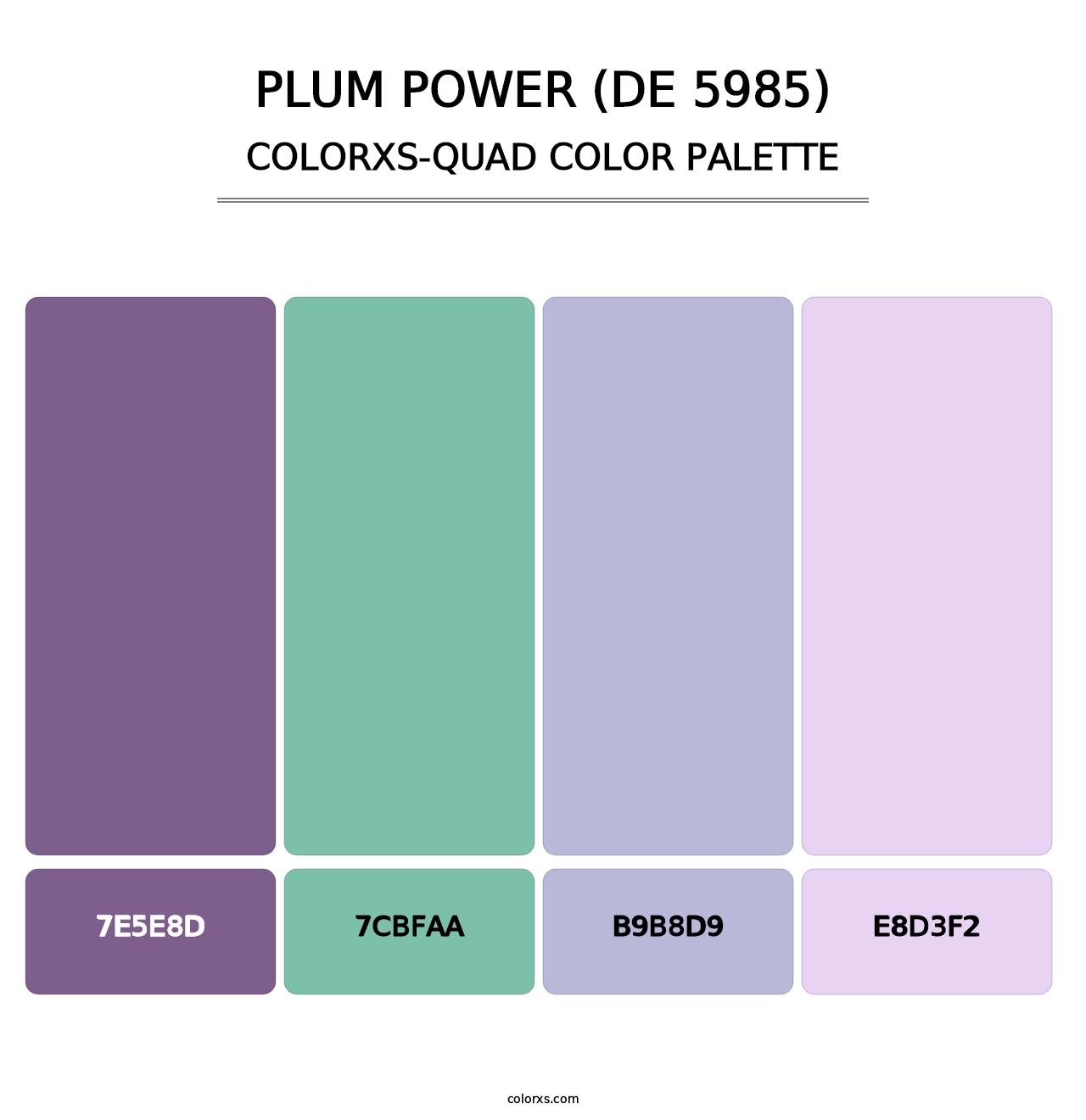 Plum Power (DE 5985) - Colorxs Quad Palette