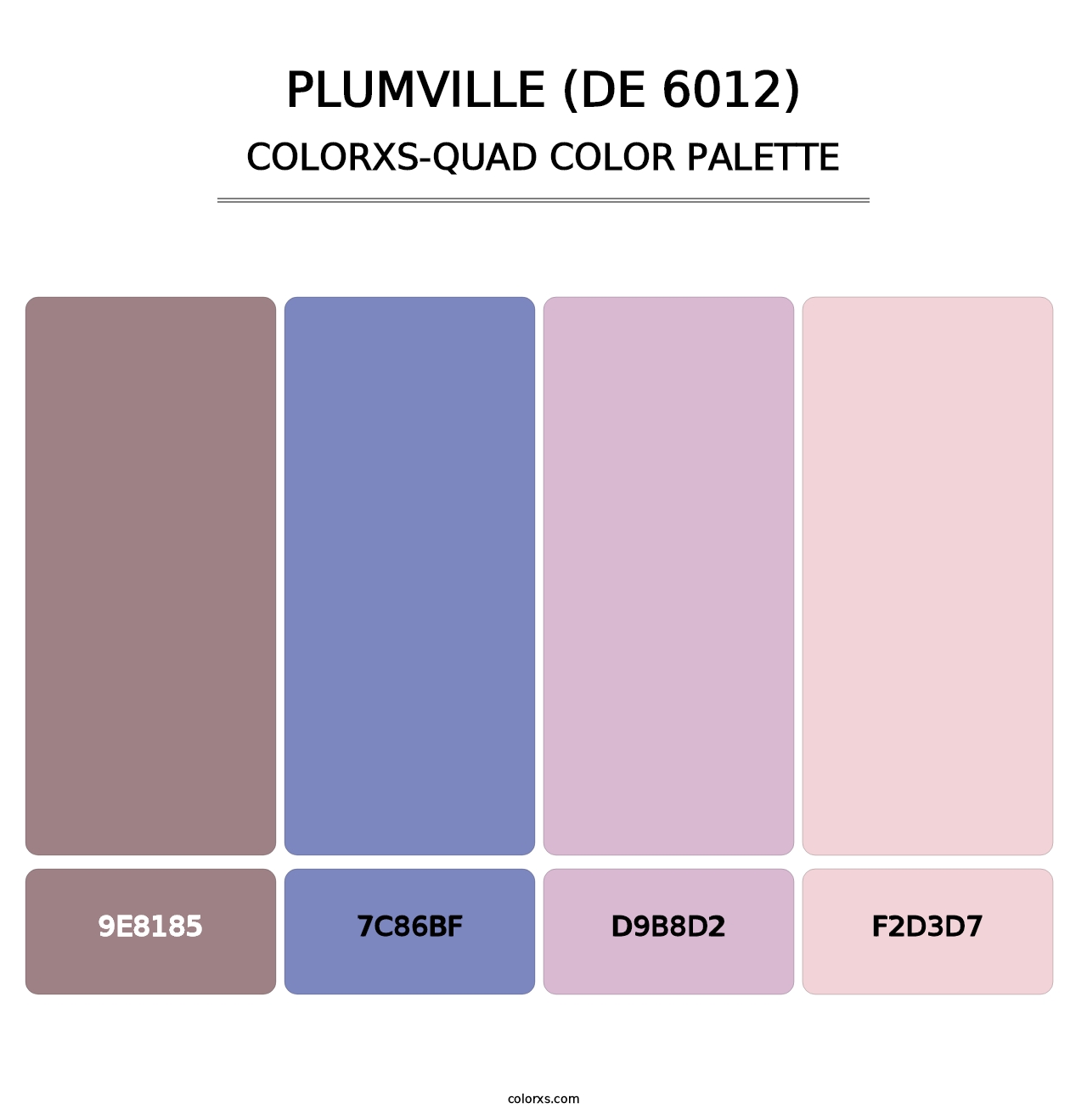 Plumville (DE 6012) - Colorxs Quad Palette