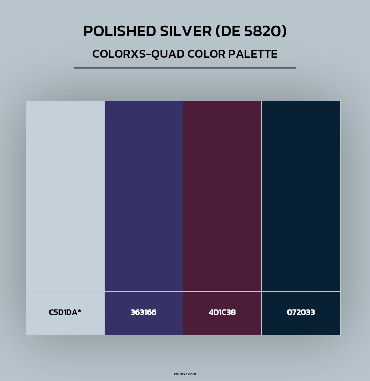 Polished Silver (DE 5820) - Colorxs Quad Palette