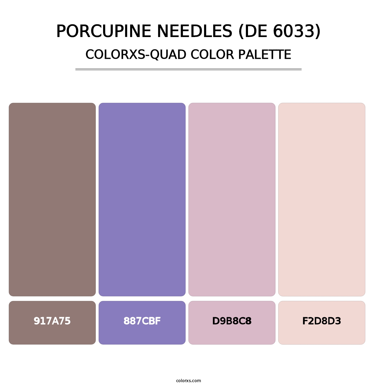 Porcupine Needles (DE 6033) - Colorxs Quad Palette