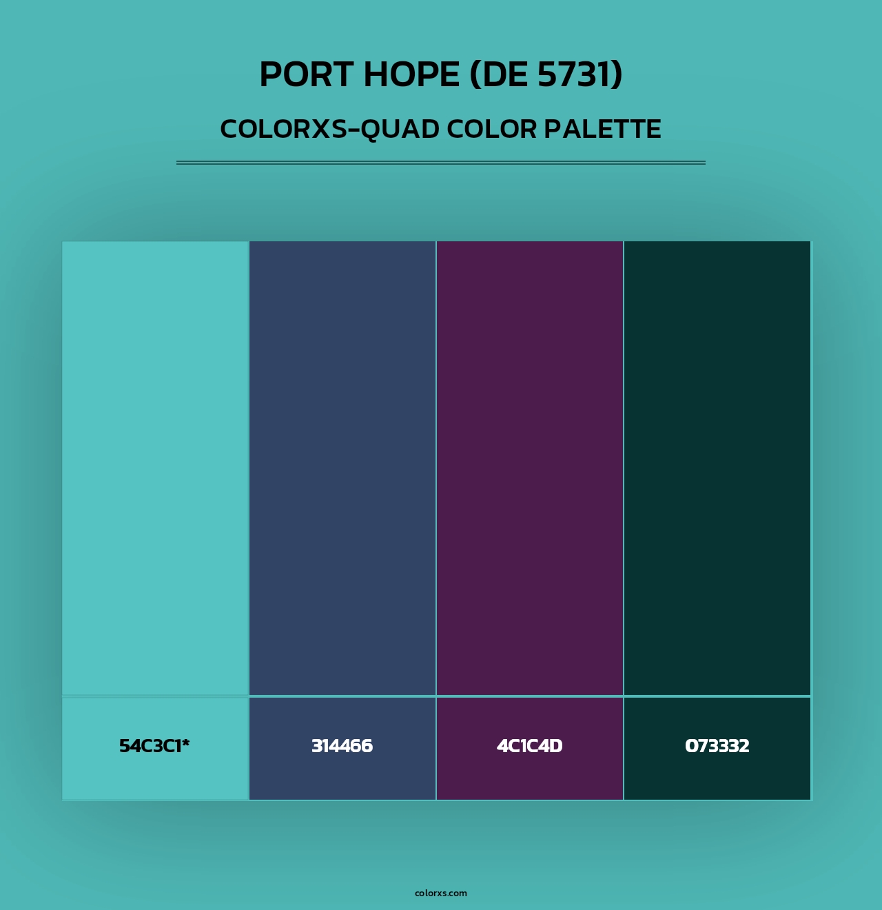 Port Hope (DE 5731) - Colorxs Quad Palette