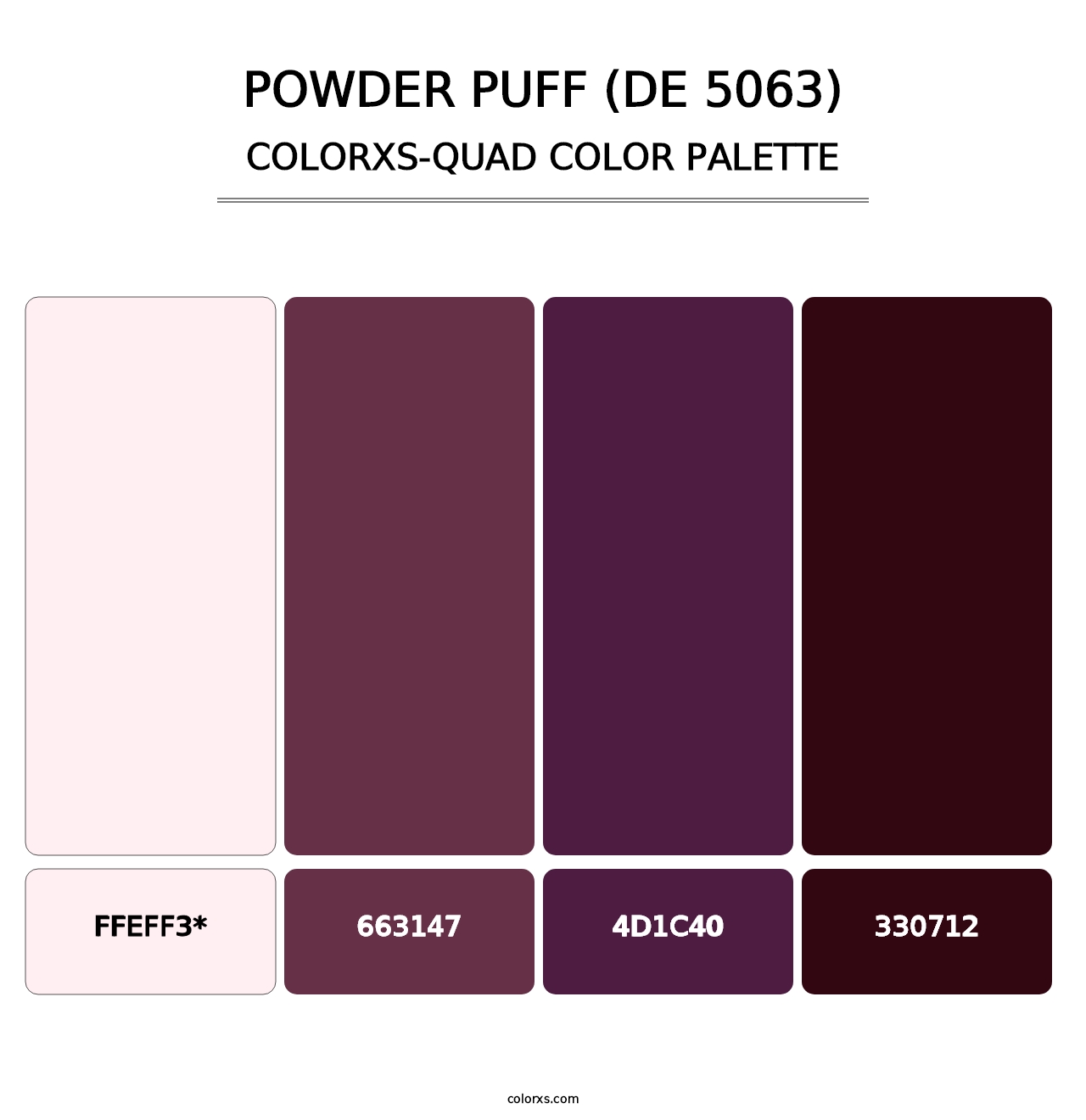 Powder Puff (DE 5063) - Colorxs Quad Palette