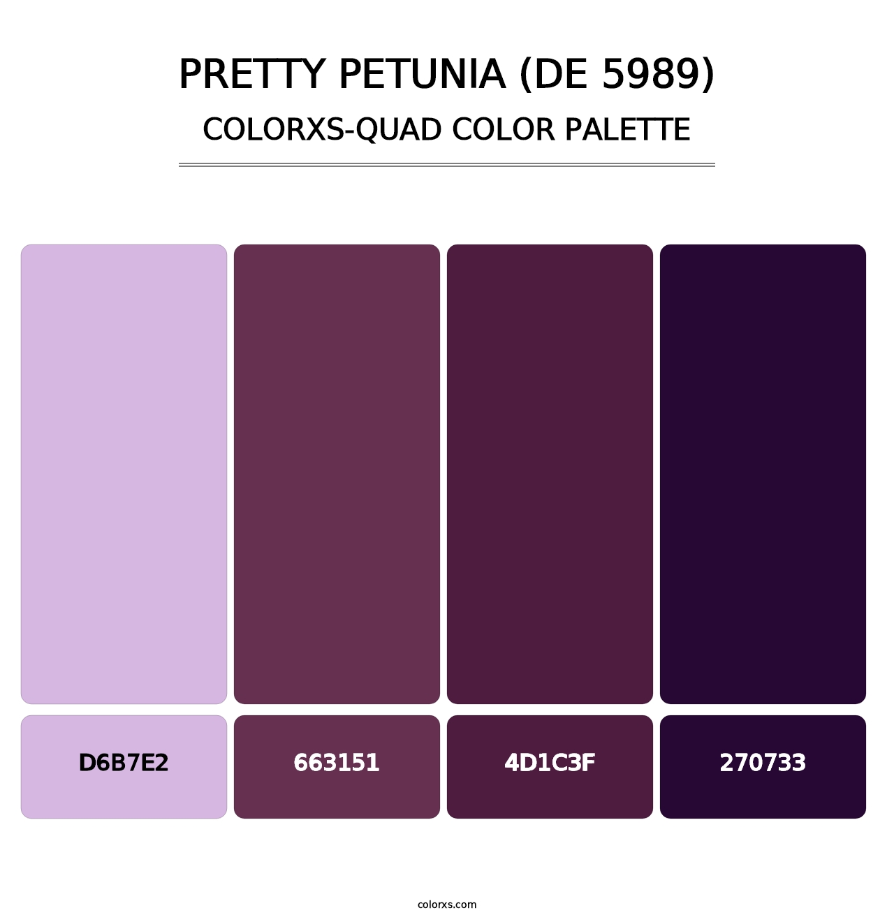 Pretty Petunia (DE 5989) - Colorxs Quad Palette