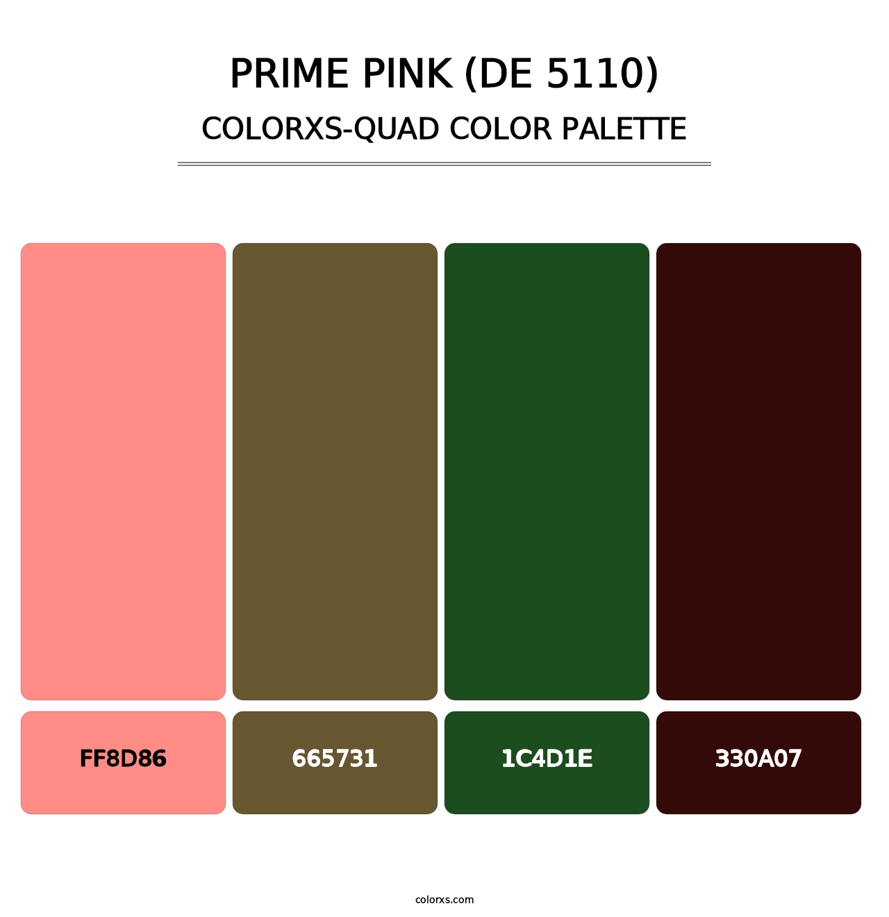 Prime Pink (DE 5110) - Colorxs Quad Palette