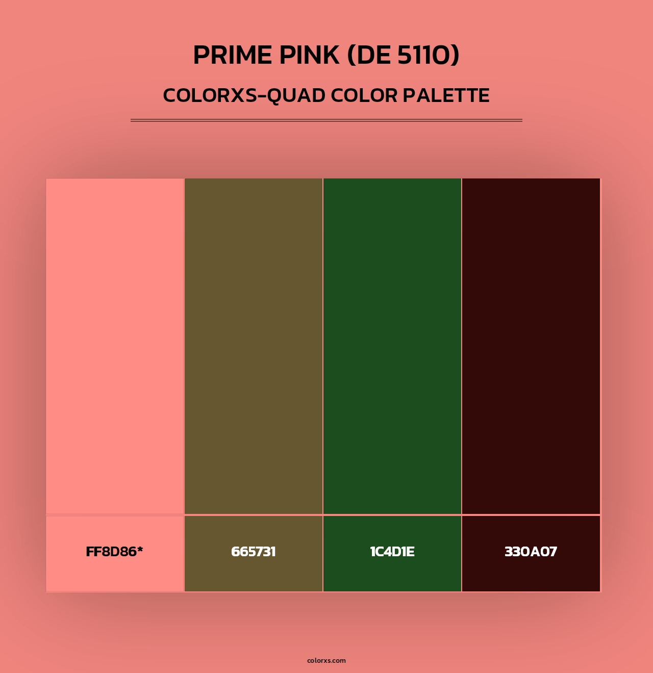 Prime Pink (DE 5110) - Colorxs Quad Palette