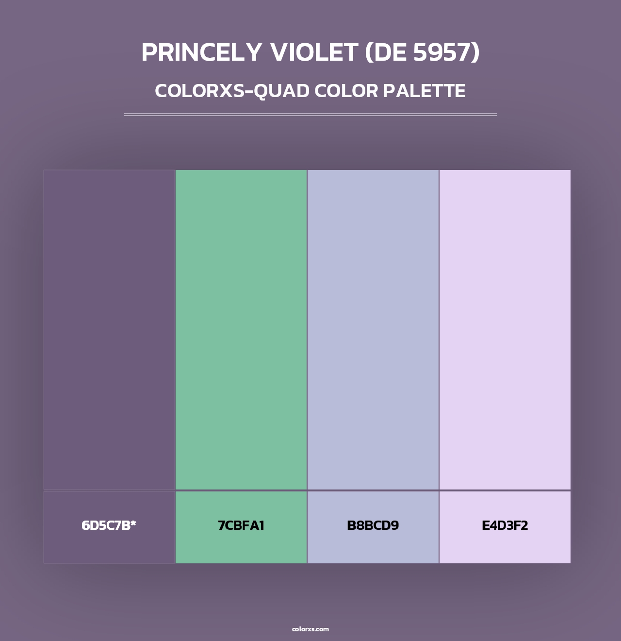 Princely Violet (DE 5957) - Colorxs Quad Palette