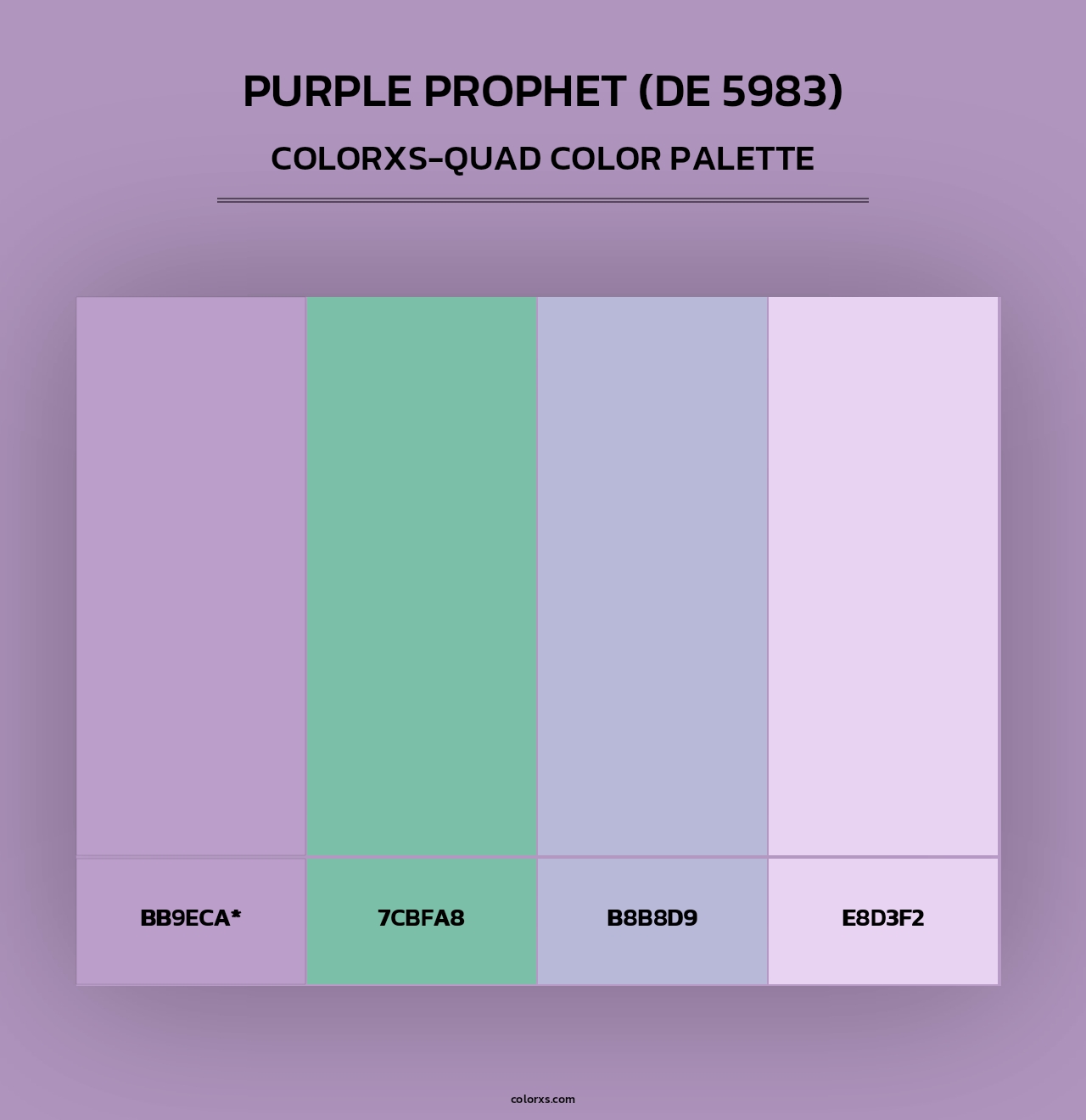 Purple Prophet (DE 5983) - Colorxs Quad Palette